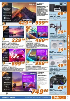 Bela plus katalog akcije – veljaven od 16.09.2026 | Stran: 7 | Izdelki: Tv, Radio, Usb, Glasbeni stolp