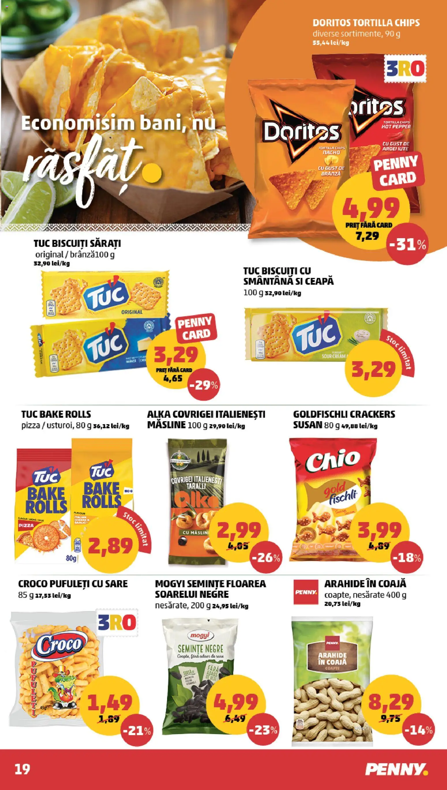 Noul catalog PENNY – valabil de la 17.06.2026 | Pagină: 19 | Produse: Măsline, Covrigei, Pizza, Ceapă