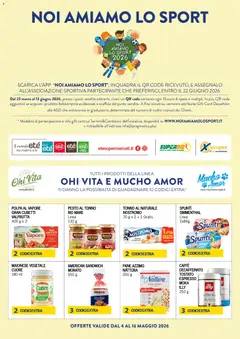 Anteprima del volantino Eté volantino Noi Amiamo Lo Sport valido a partire dal 04.05.2026