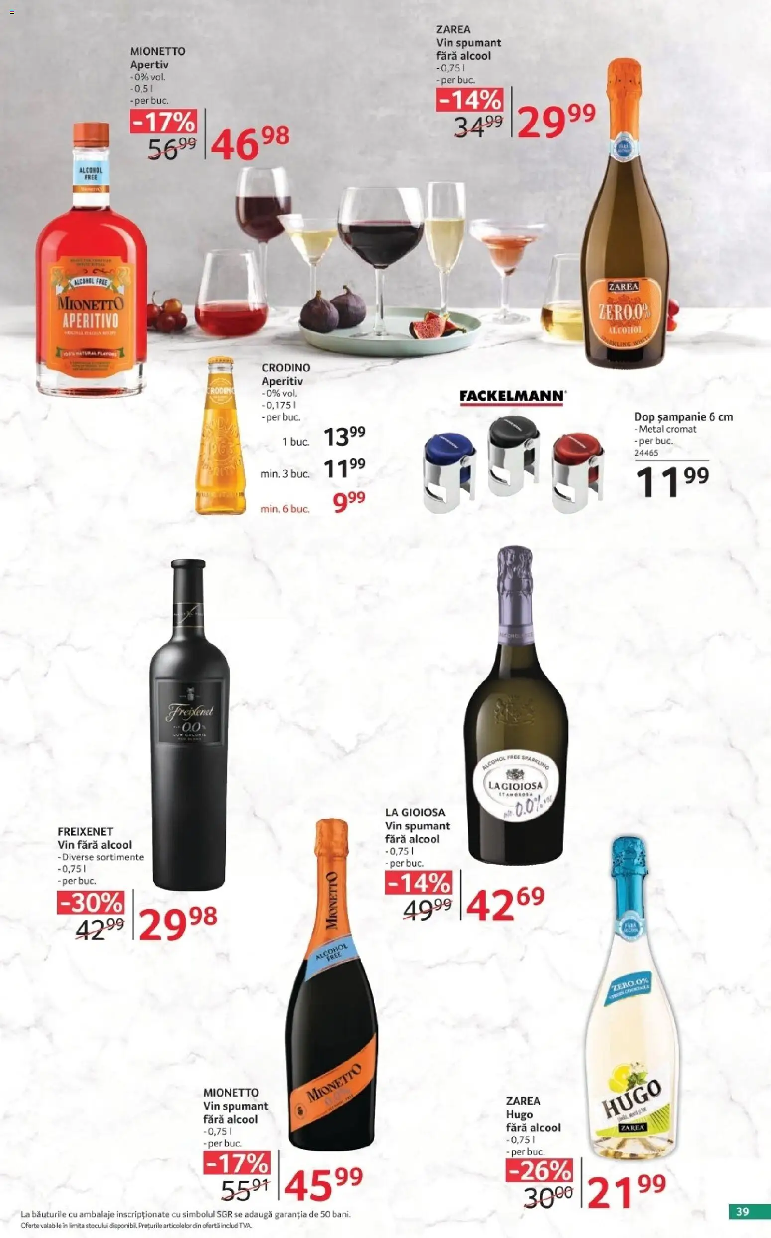 Noul catalog Selgros – valabil de la 02.10.2026 | Pagină: 39 | Produse: Vin spumant, Vin, Hugo