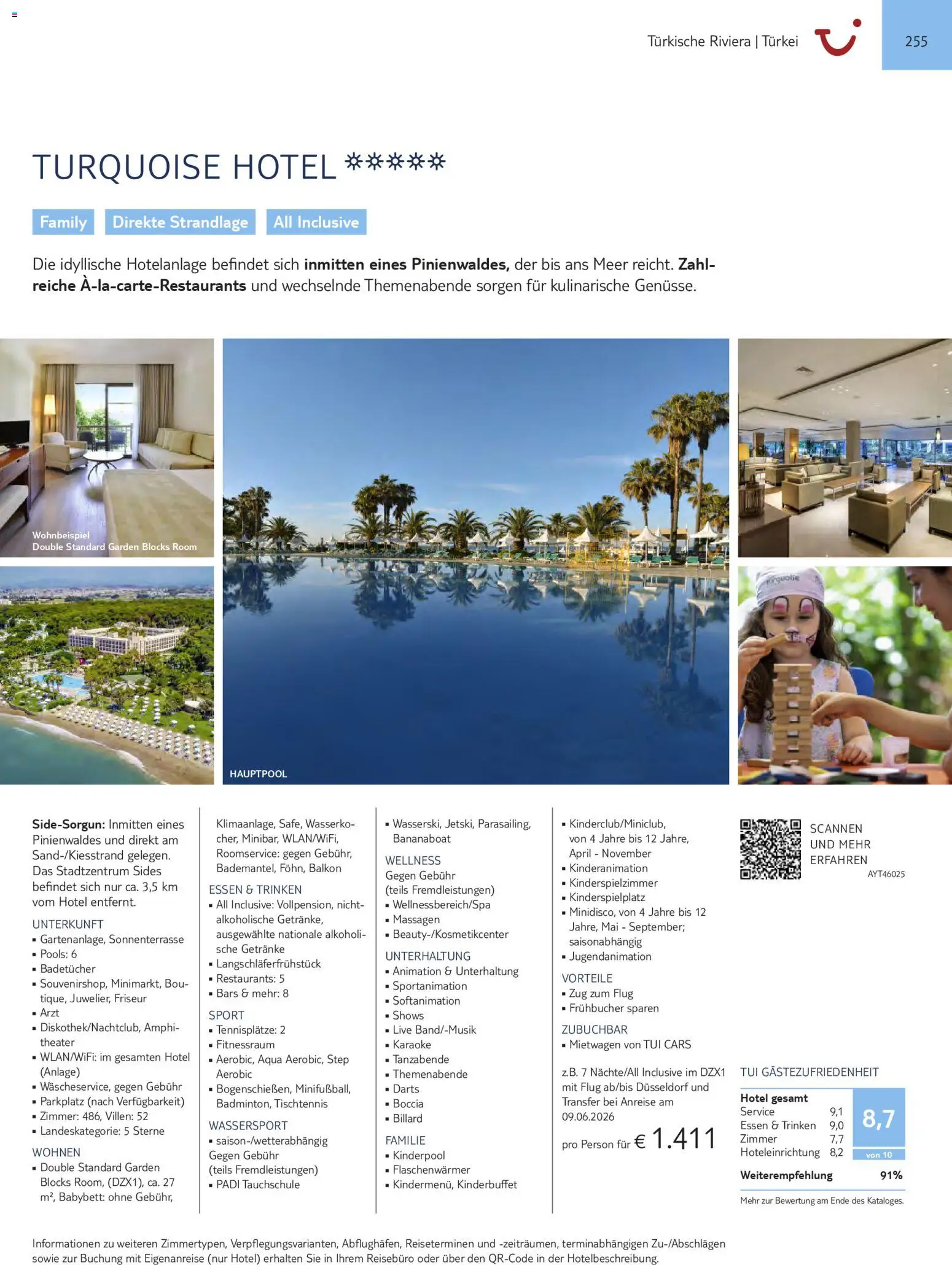 TUI Prospekt Südeuropa & Nordafrika 2026/27 – gültig ab 03.03.2026 | Seite: 255 | Produkte: Babybett