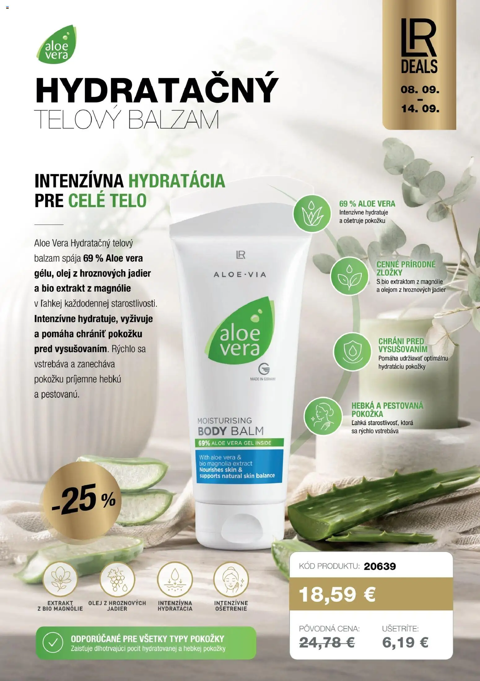 Nové LR akcie – leták je platný od 08.09.2026 | Strana: 5 | Produkty: Olej, Aloe Vera
