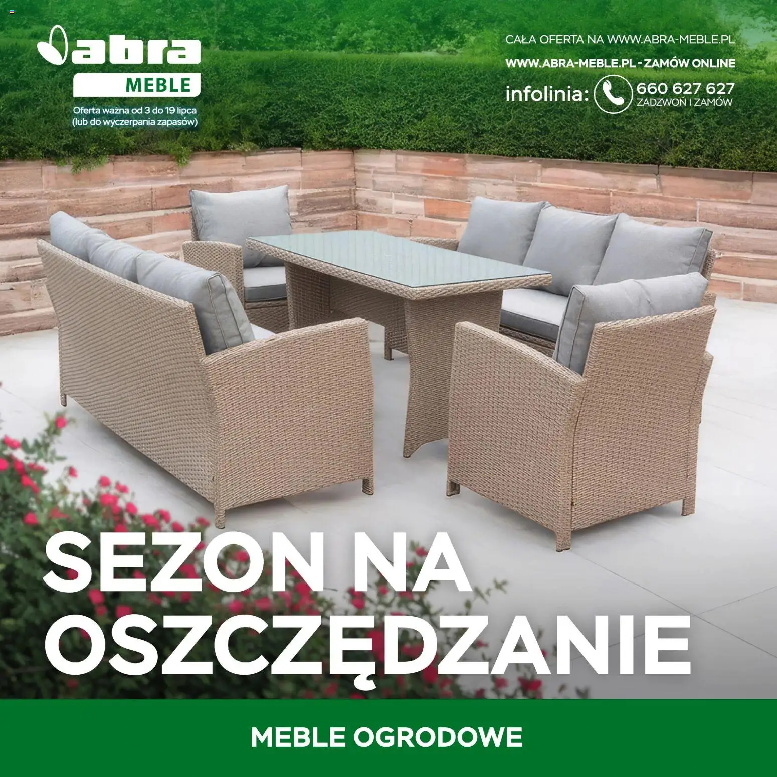 Abra meble gazetka od 03.07.2026 | Strona: 1 | Produkty: Meble ogrodowe