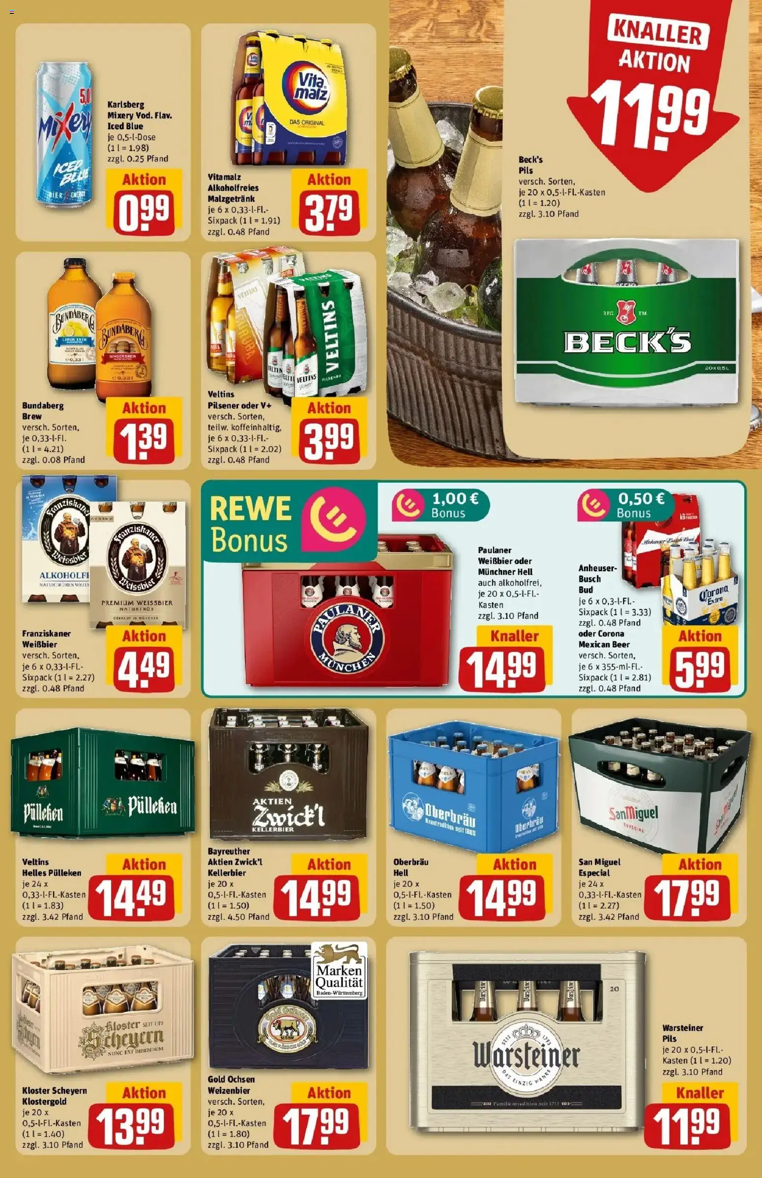 Rewe Prospekt Heidenheim	 – gültig ab 10.05.2026 | Seite: 23 | Produkte: Helles pulleken, Bier, Paulaner, Veltins