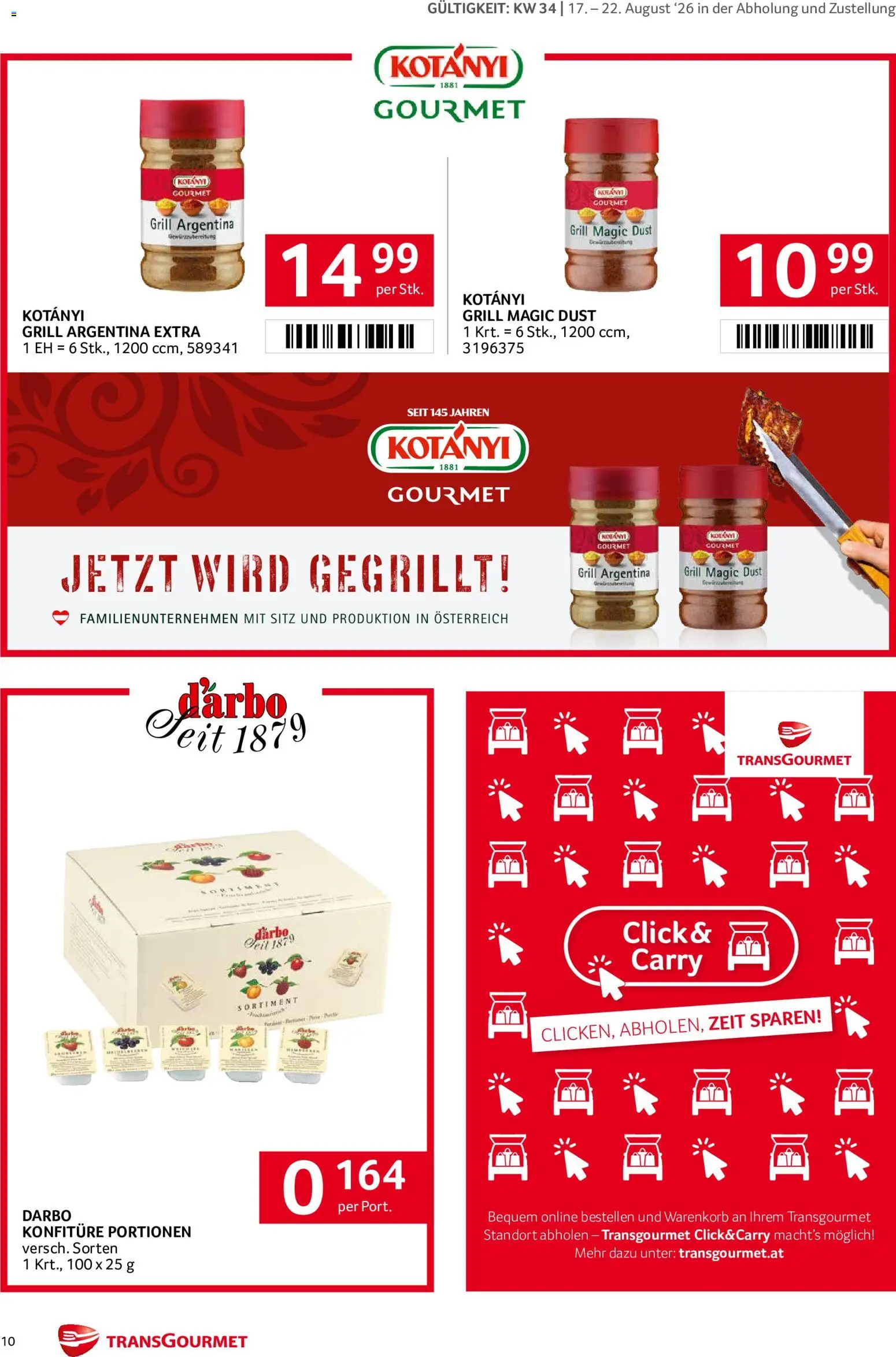 Transgourmet Markenfest Woche gültig ab 17.08.2026 | Seite: 10 | Produkte: Grill