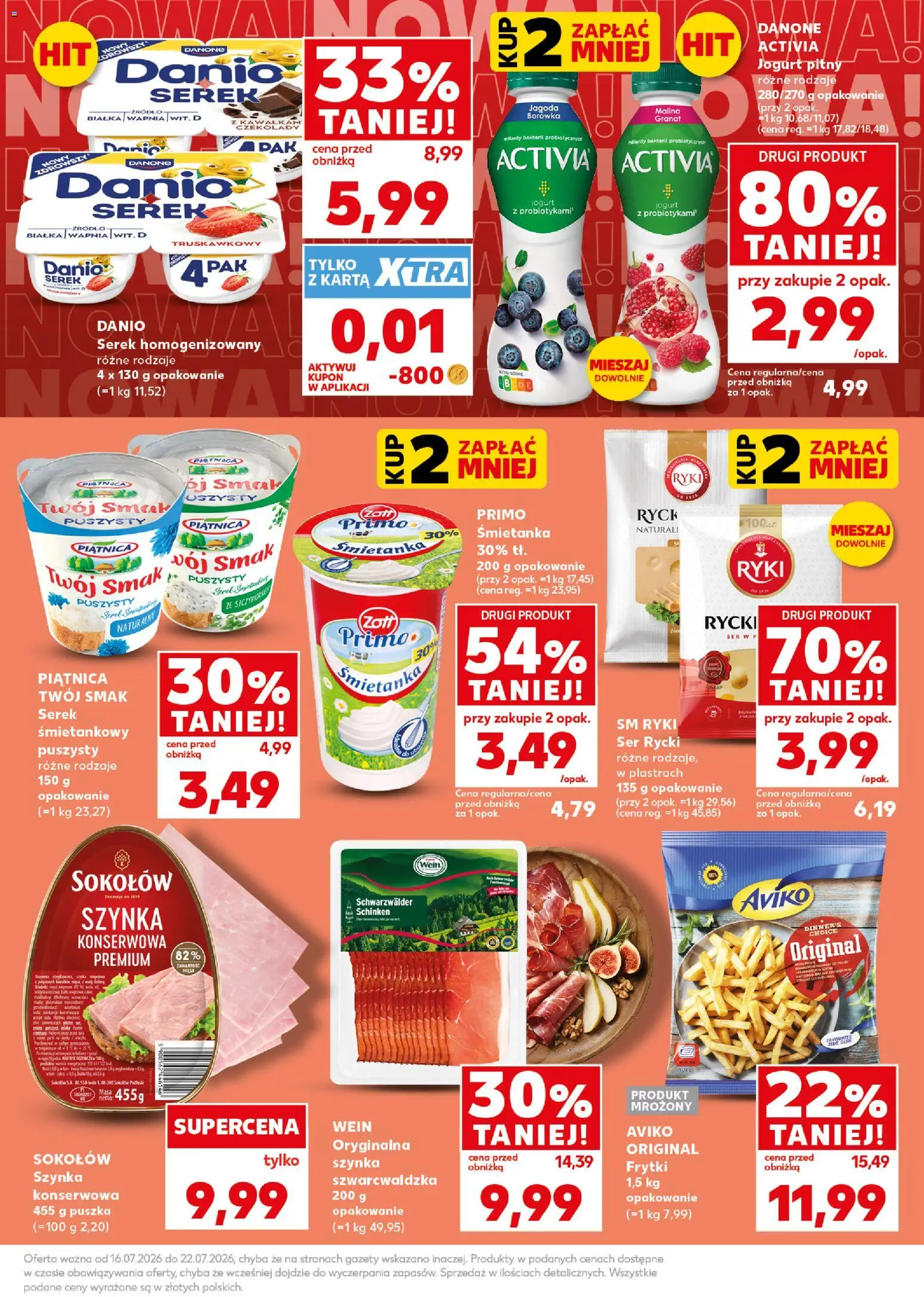 Kaufland Polsko leták - Mocny start od 20.07.2026 | Strana: 7 | Produkty: Jogurt