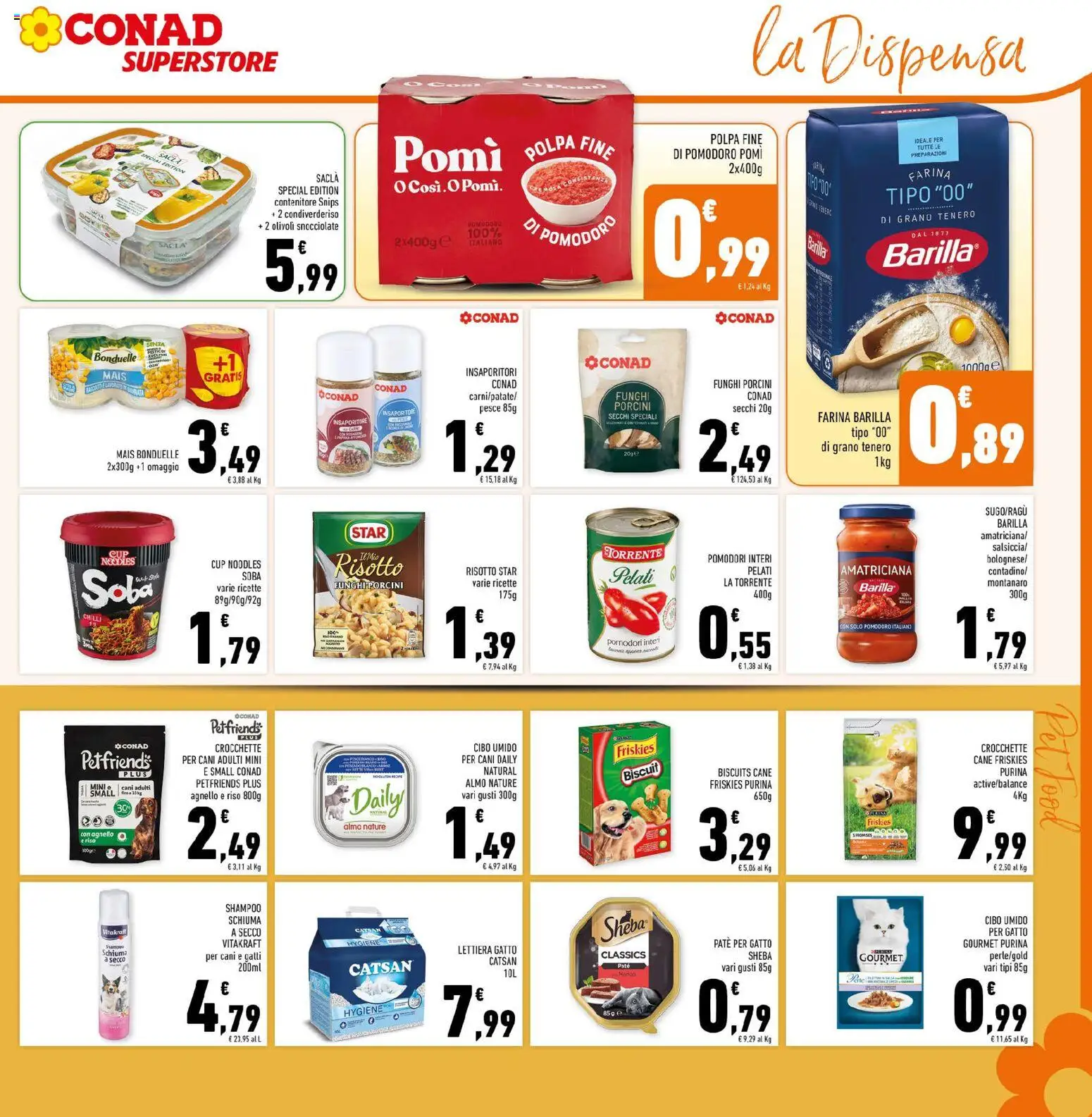 Volantino Conad del 01/07/2026 | Pagina: 21 | Prodotti: Shampoo, Paté, Pesce, Pomodori
