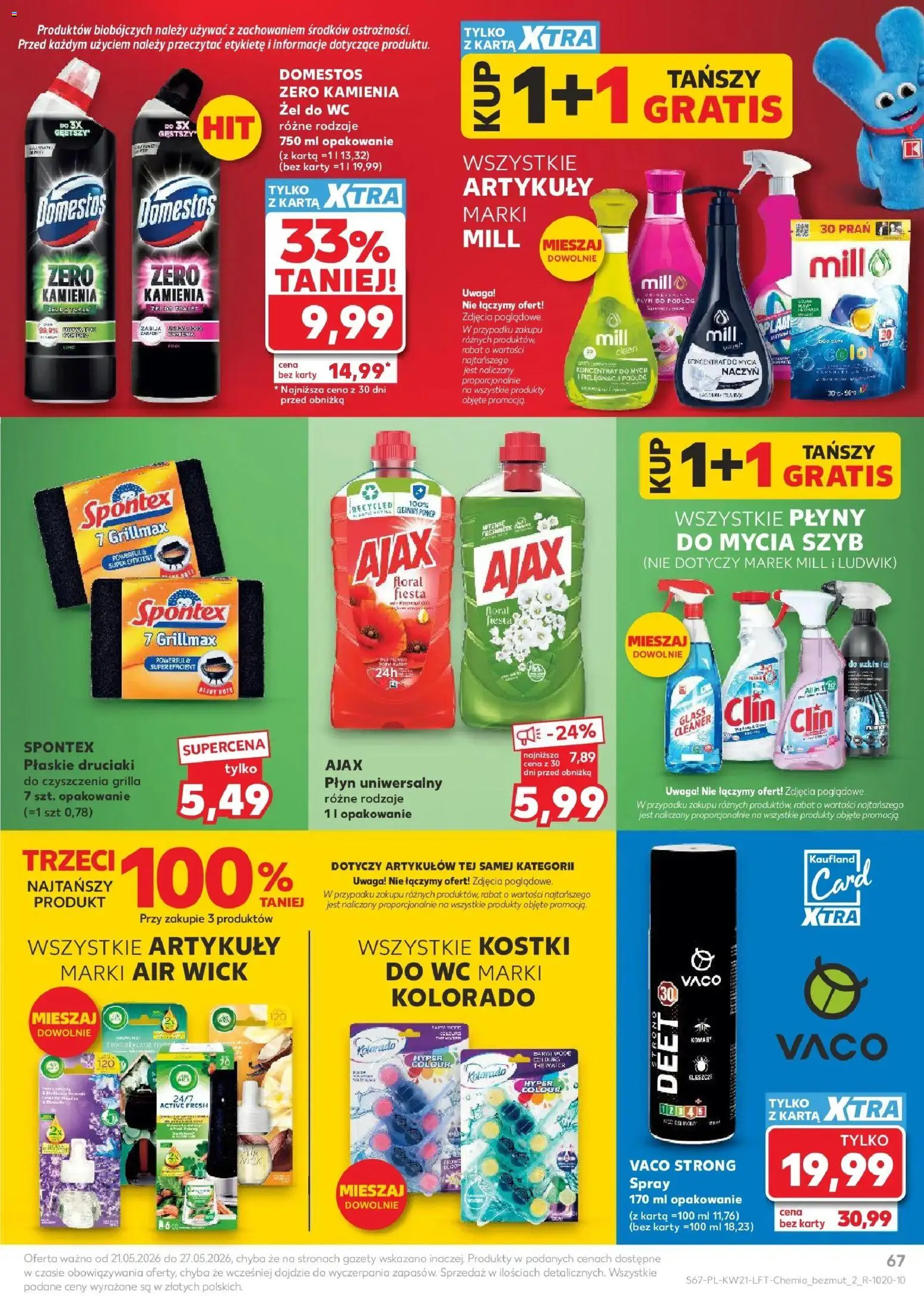 Kaufland gazetka od 21.05.2026 | Strona: 67 | Produkty: Karta, Cleaner, Domestos