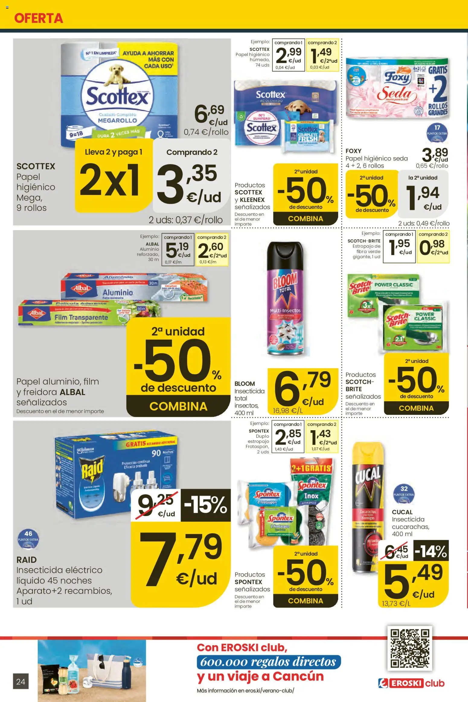 Eroski Ofertones locales de verano │ válido desde el 11.06.2026 | Página: 24 | Productos: Papel higienico, Freidora
