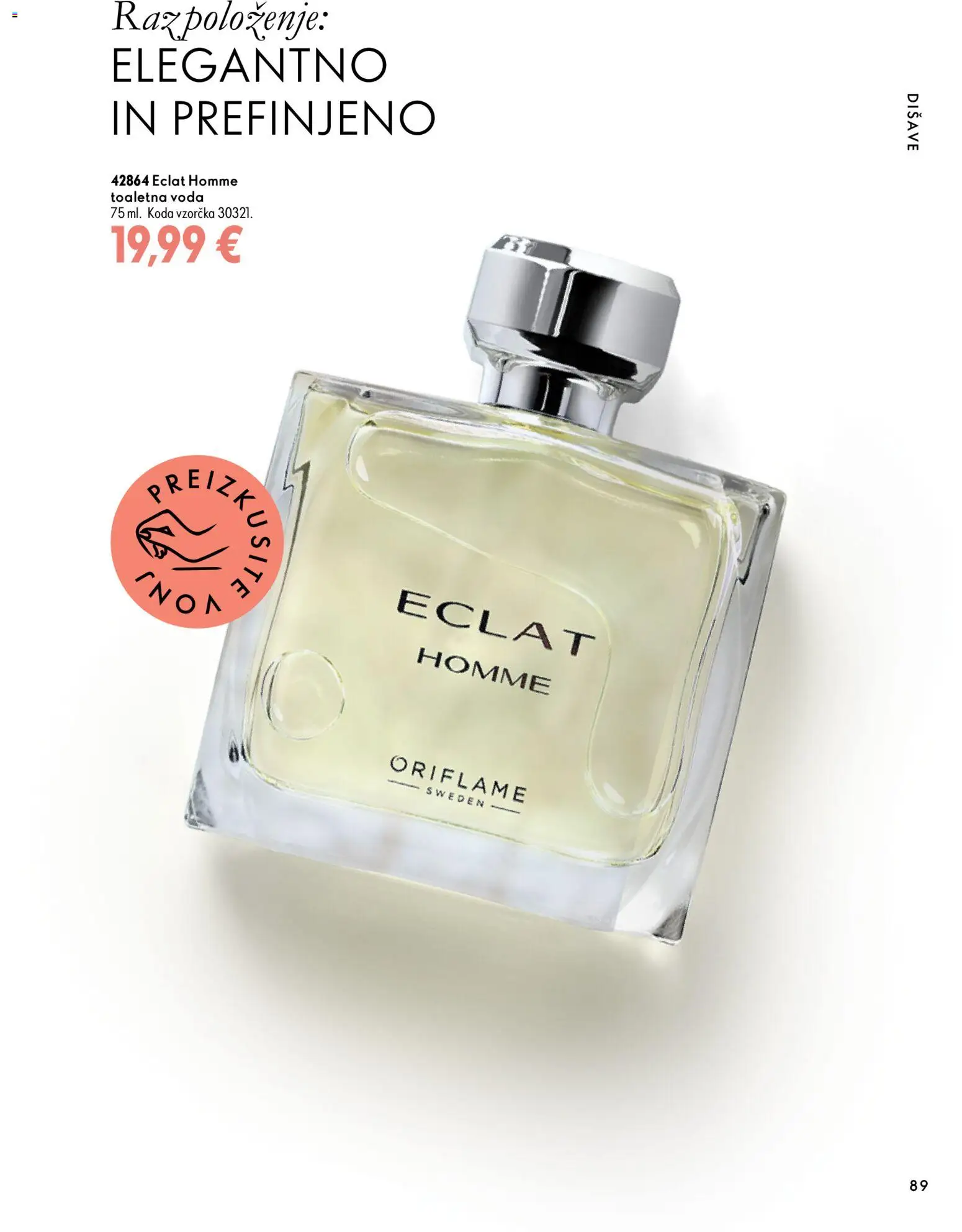Novi Oriflame katalog ponudbe – veljaven od 07.10.2026 | Stran: 89 | Izdelki: Voda, Toaletna voda