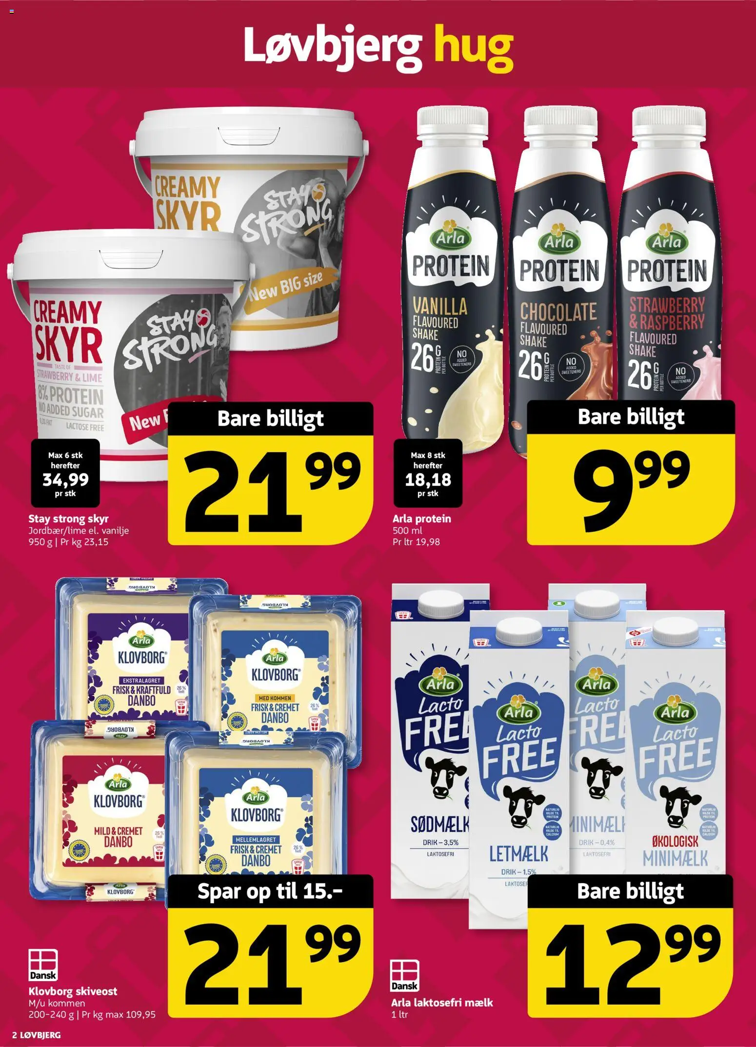 Løvbjerg tilbudsavis – gyldig fra 06.06.2026 | Side: 2 | Produkter: Skyr, Lime, Skiveost, Jogo de ferramentas
