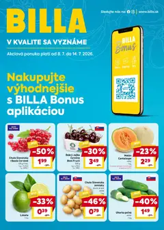 Billa leták platný od 08.07.2026