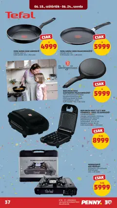 TEFAL SIMPLE COOK PALACSINTASÜTŐ, Palacsintásütő, mérete: Ø25 cm - amely érvényes a következő dátumtól: 18.06.2026 | Oldal: 39