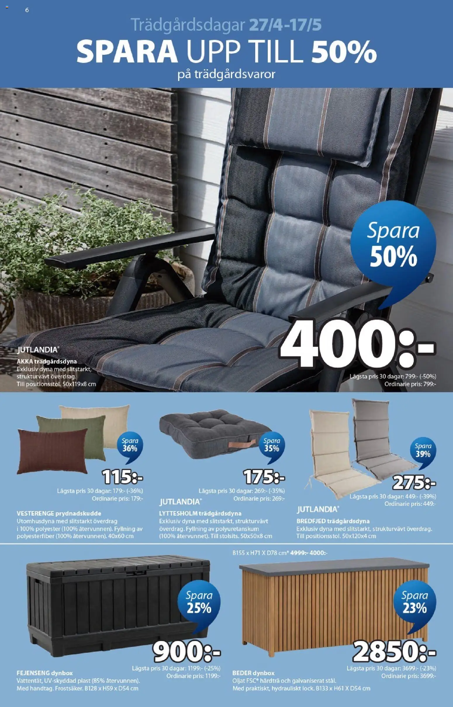 JYSK reklamblad aktuell från 27.04.2026 | Sida: 6 | Produkter: Prydnadskudde