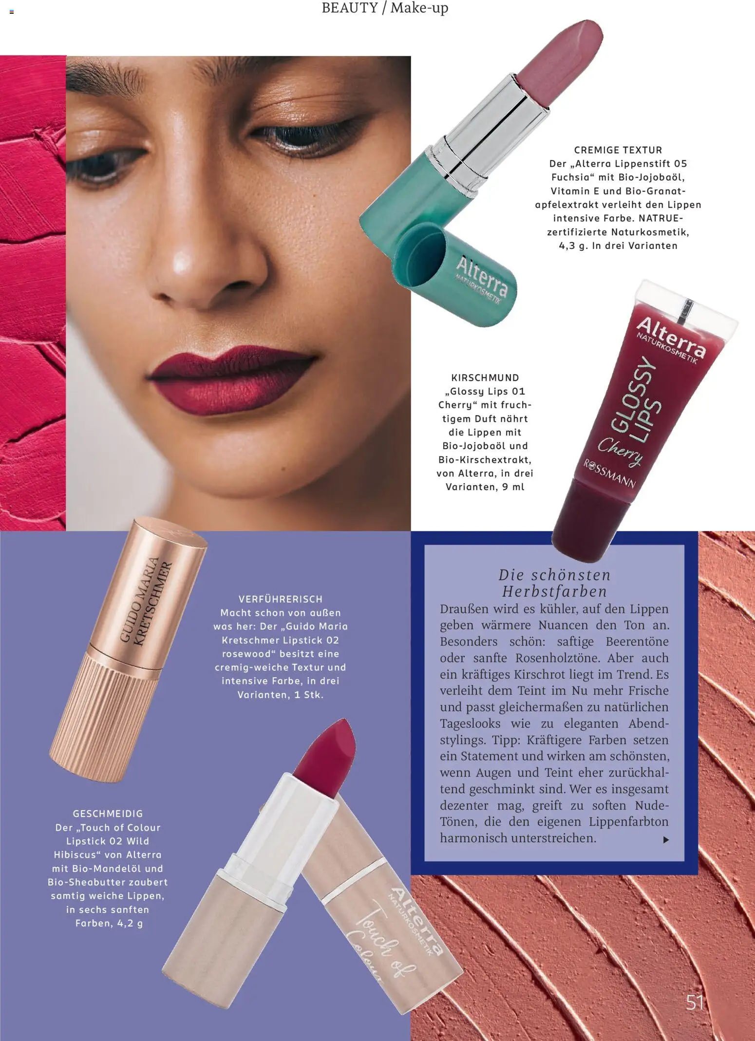 Rossmann Centaur – gültig ab 01.09.2026 | Seite: 51 | Produkte: Duft, Lippenstift