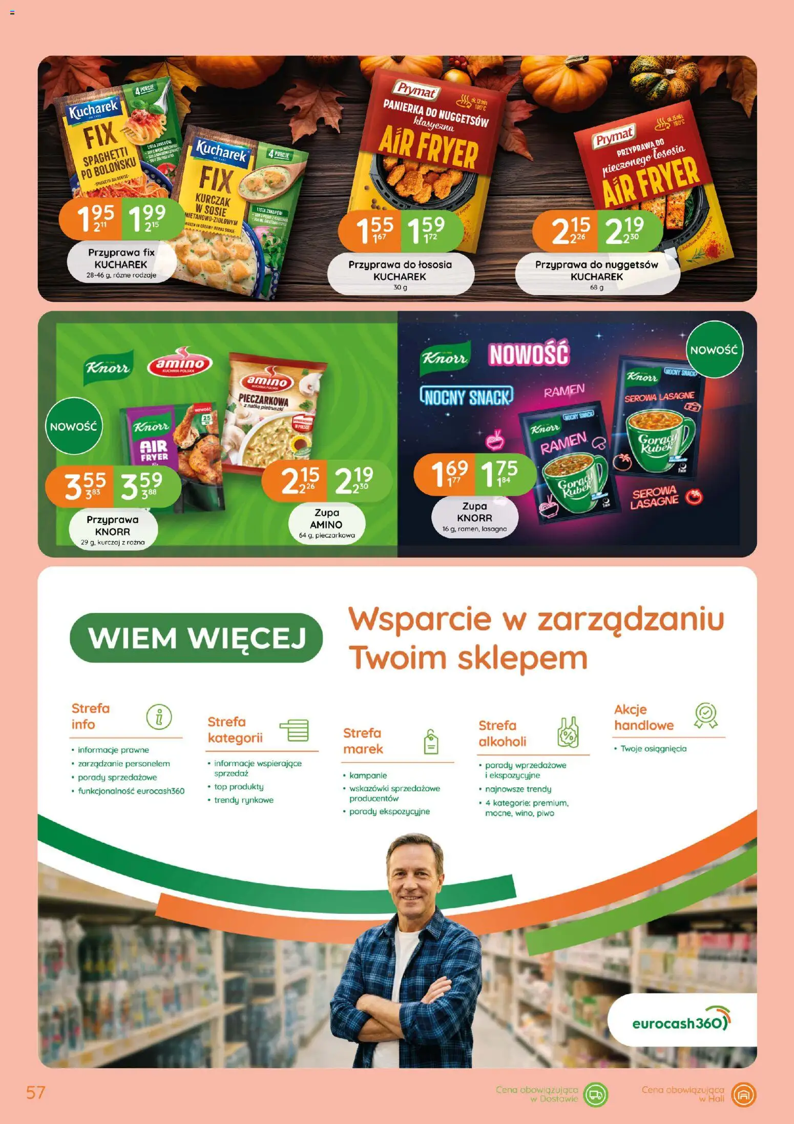 Eurocash gazetka od 15.10.2026 | Strona: 57 | Produkty: Kurczak, Lasagne, Zupa, Piwo