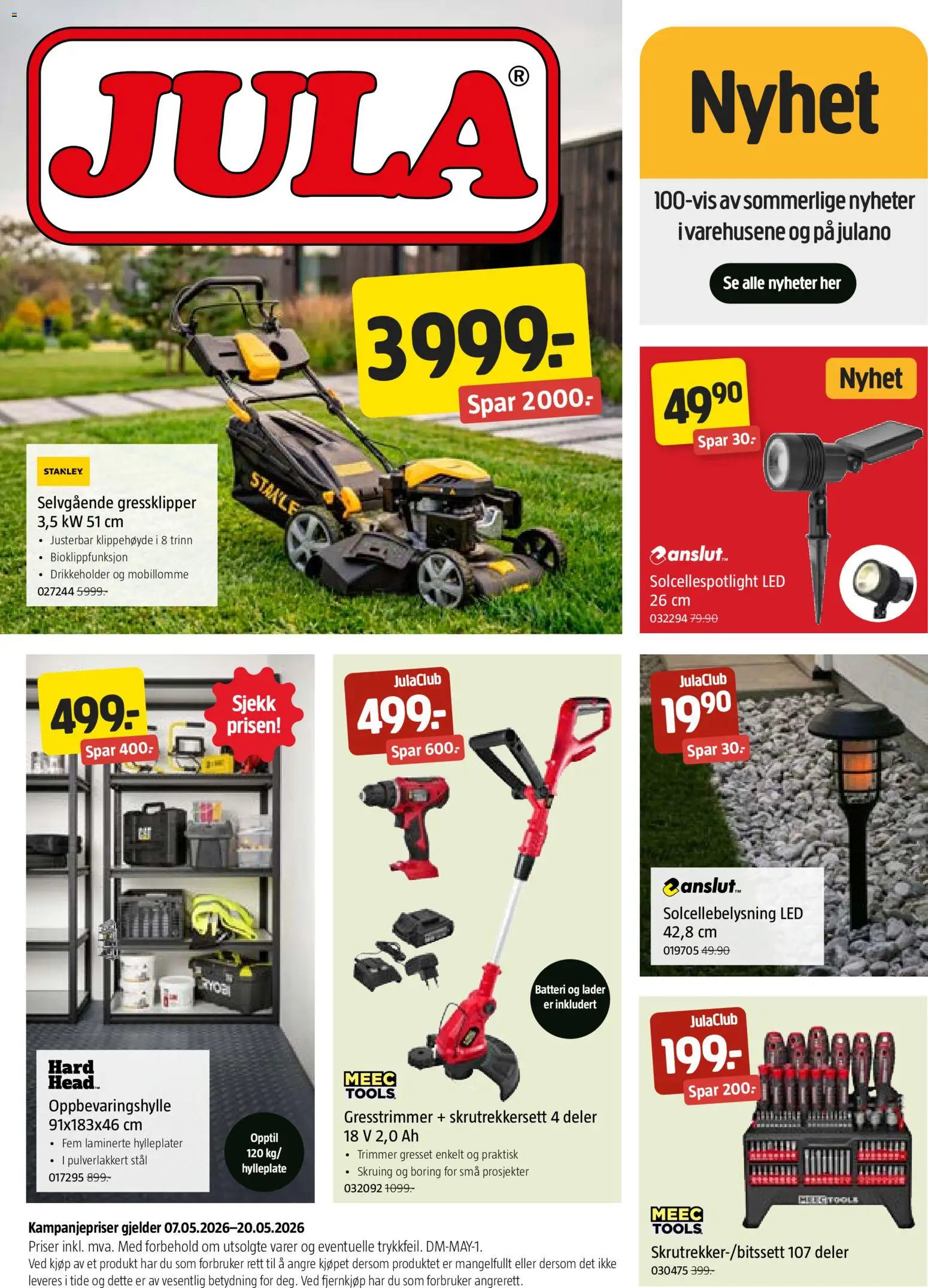{H1} | Side: 1 | Produkter: Gressklipper, Batteri, Télécommande