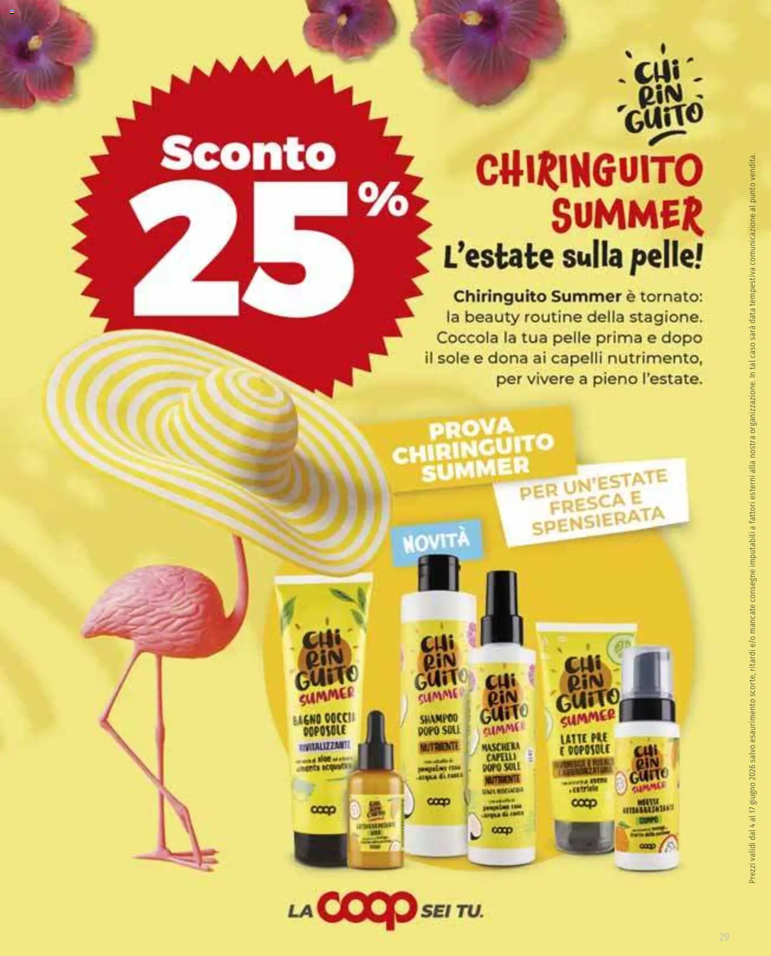 Volantino Ipercoop del 04.06.2026 | Pagina: 29 | Prodotti: Shampoo, Maschera, Data, Bagno