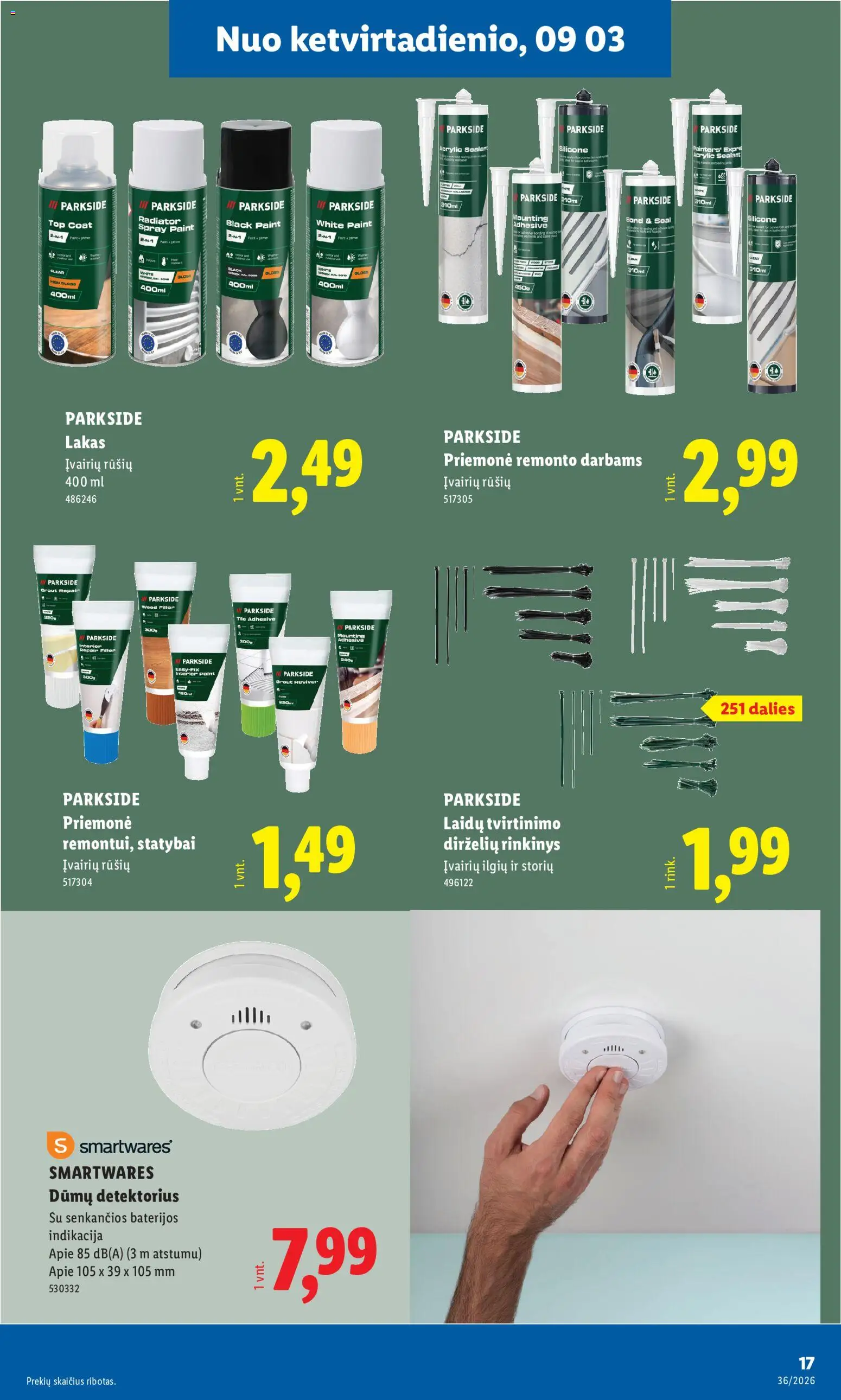 LIDL akcijos nuo 2026.08.31 | Puslapis: 17 | Prekių: Baterijos