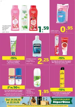 Vista previa HiperDino folleto válido desde el 24/09/2026 | Página: 42 | Productos: Esponja, Desodorante, Nata, Aloe Vera