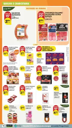 Pré-visualização Pingo Doce folheto válido de 27/10/2026 | Página: 14 | Produtos: Presunto Serrano, Presunto, Pá, Alheira