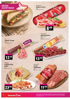 Trgovina Krk Katalog - Pregled kataloga iz trgovine Trgovina Krk, vrijedi od 16.09.2026 | Stranica: 4 | Proizvodi: Salama, Šunka, Kobasica, Hamburger