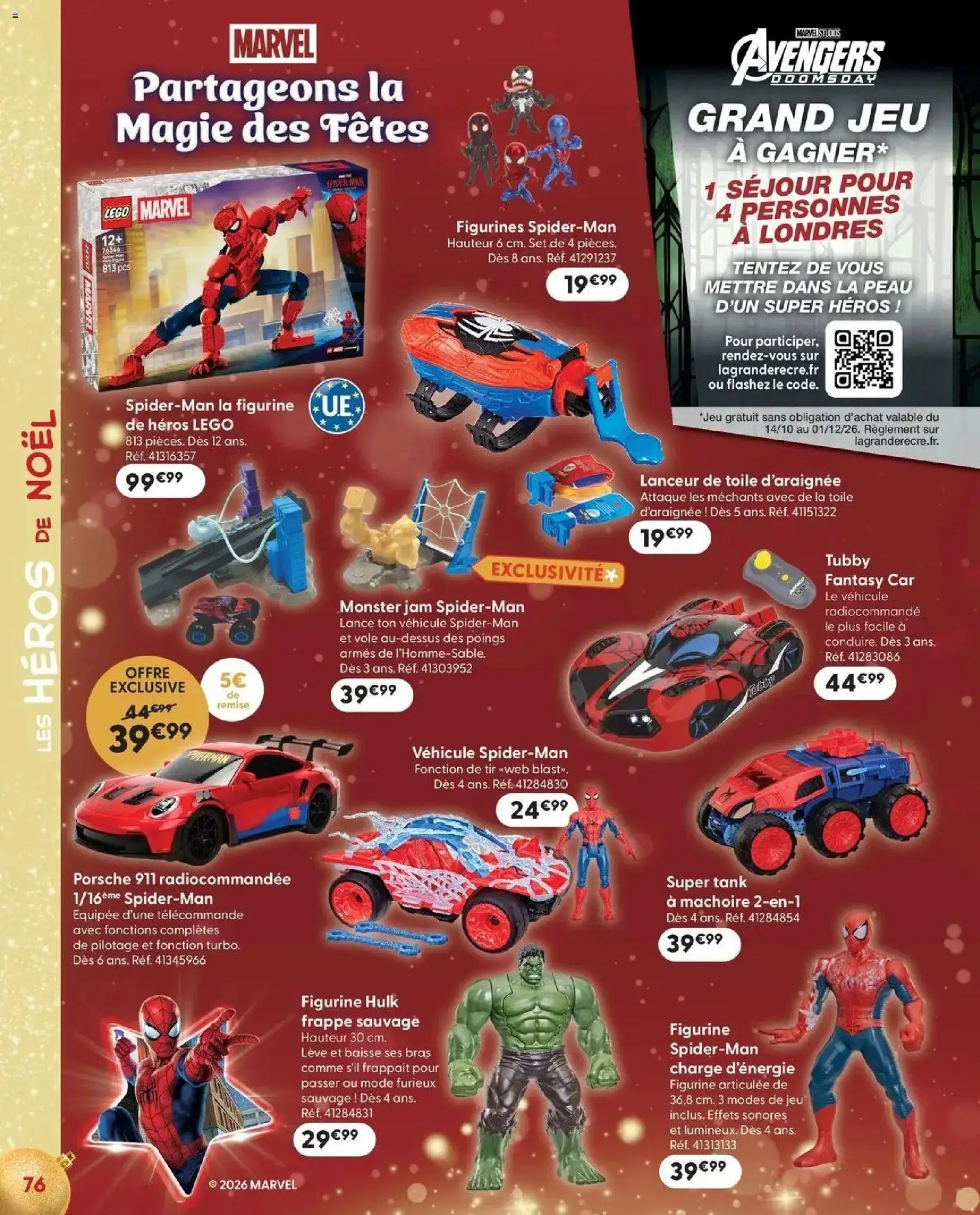 La Grande Récré - LE NOËL DE TOUTES LES PASSIONS à partir du 14/10/2026 - promo en ligne | Page: 76 | Produits: Légo, Figurine, Télécommande, Figurines