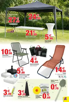 Bazarland - Prévisualisation de Bazarland catalogue valide à partir de 01/07/2026 | Page: 7 | Produits: Ventilateur, Chaise pliante, Mange debout, Pied de parasol