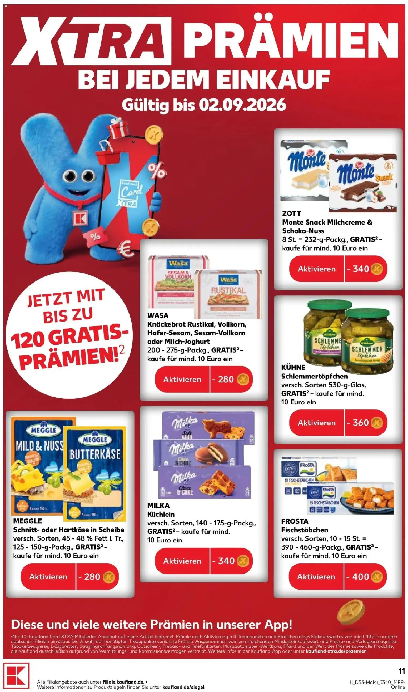 Prospekt Kaufland ab 24.08.2026 » Angebote Online zum Blättern | Seite: 11 | Produkte: Presse, Milka, Frosta, Wasa knackebrot