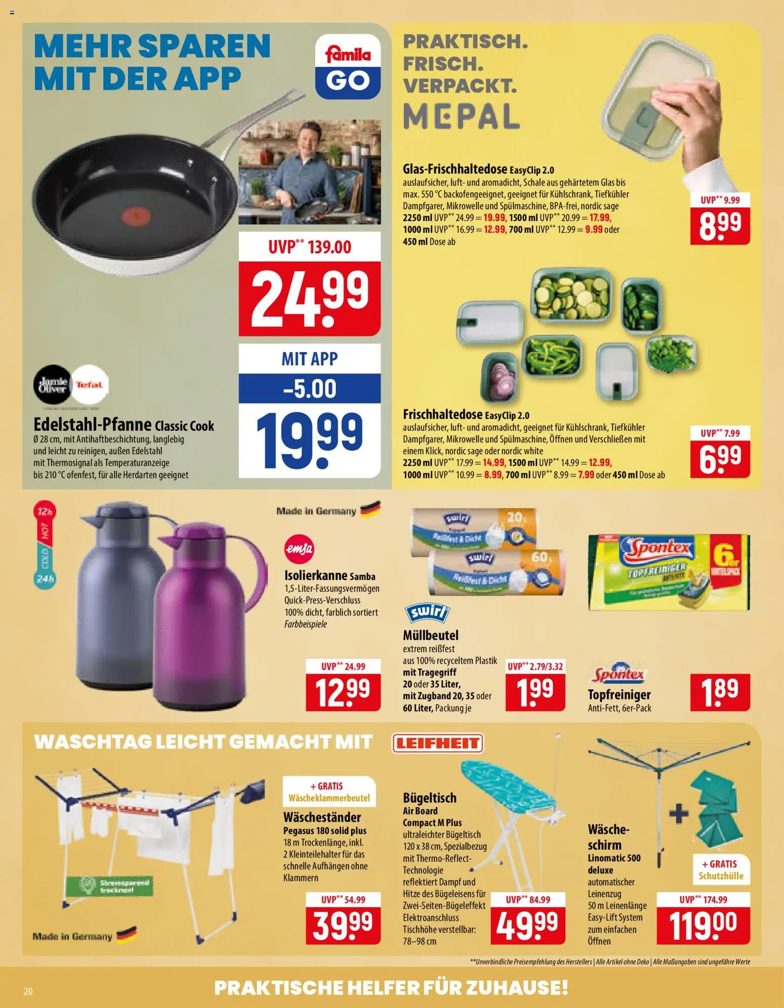 Famila Prospekt – gültig ab 15.06.2026 | Seite: 20 | Produkte: Mikrowelle, Waschestander