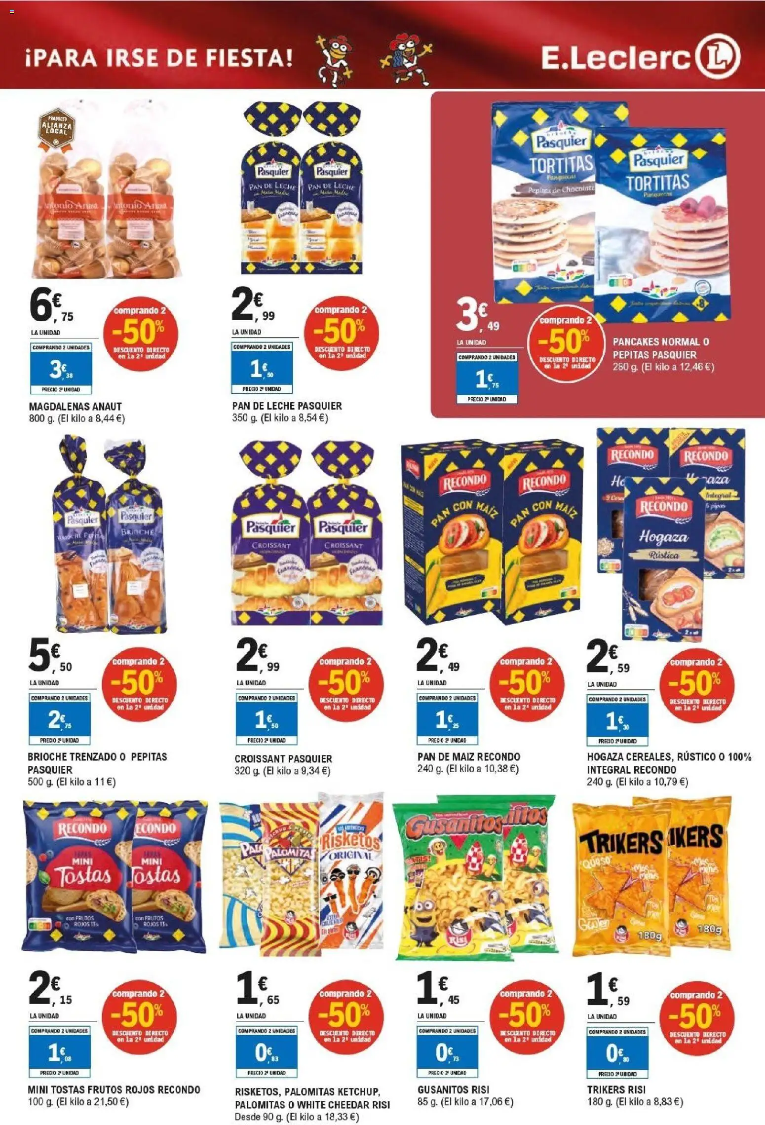 E.Leclerc folleto │ válido desde el 17.06.2026 | Página: 29 | Productos: Chocolate, Croissant, Pan de leche, Magdalenas
