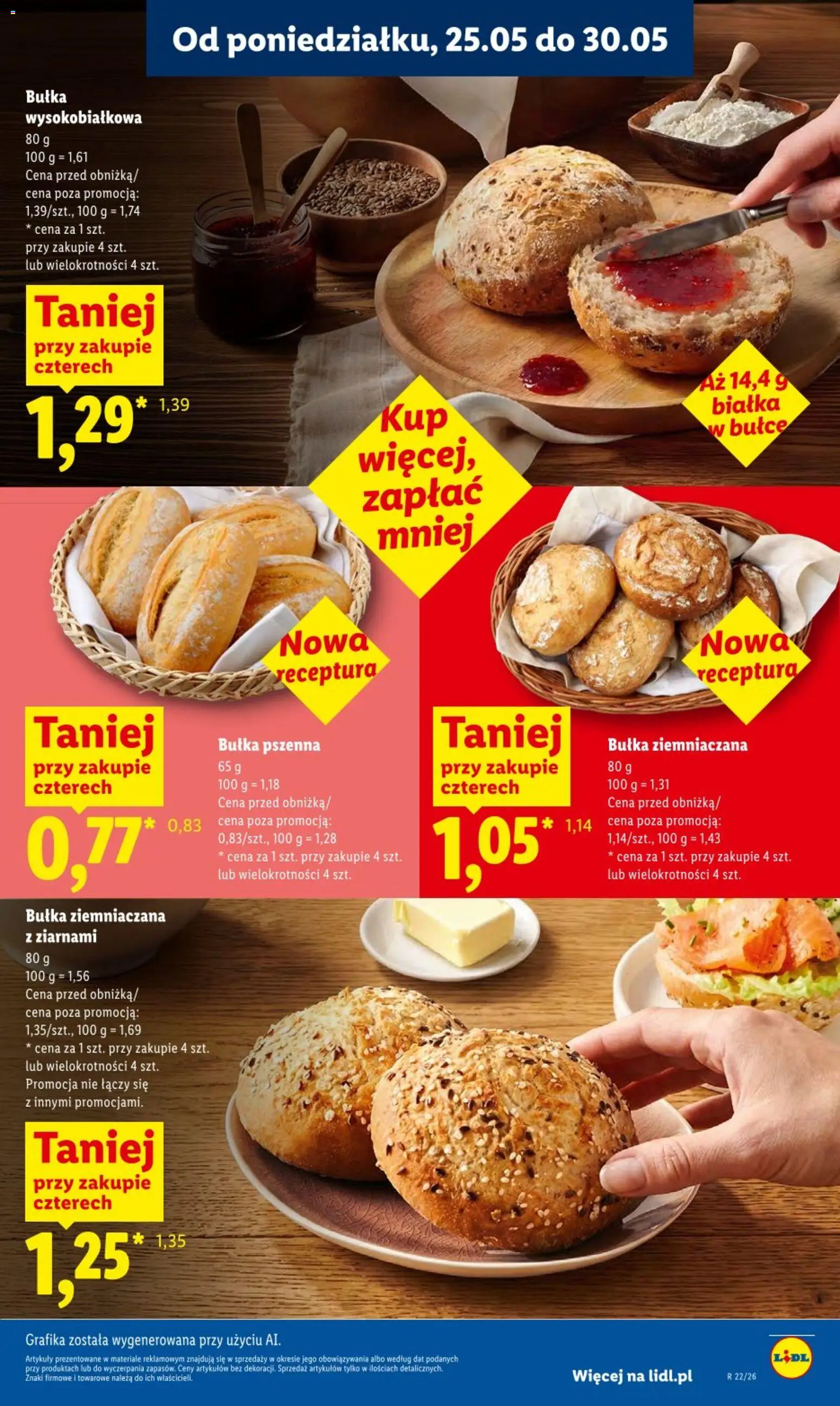 Lidl gazetka od 28.05.2026 | Strona: 43 | Produkty: Bułka, Bułka pszenna