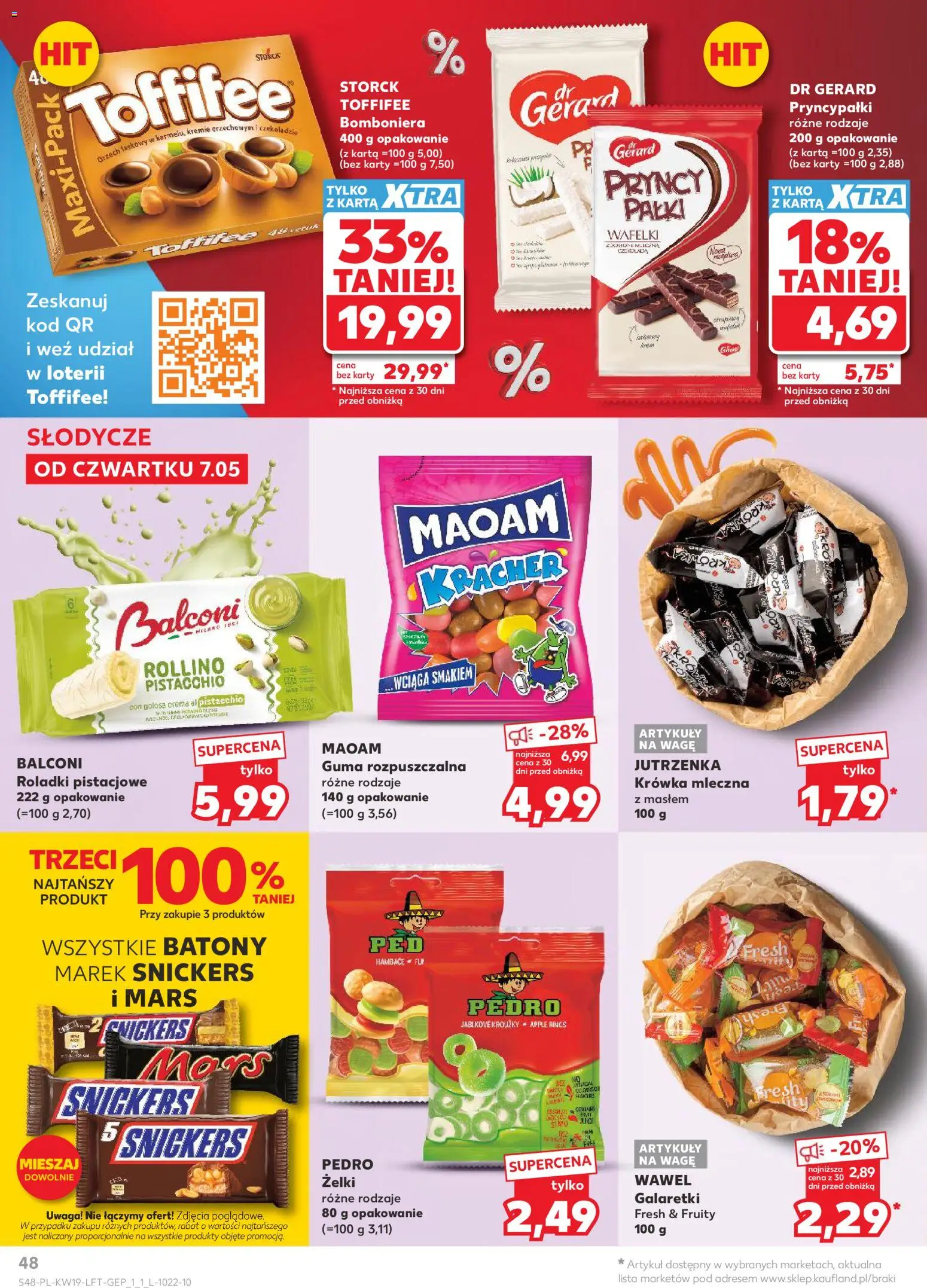 Kaufland Polsko leták od 07.05.2026 | Strana: 48 | Produkty: Toffifee, Krém, Apple, Karty