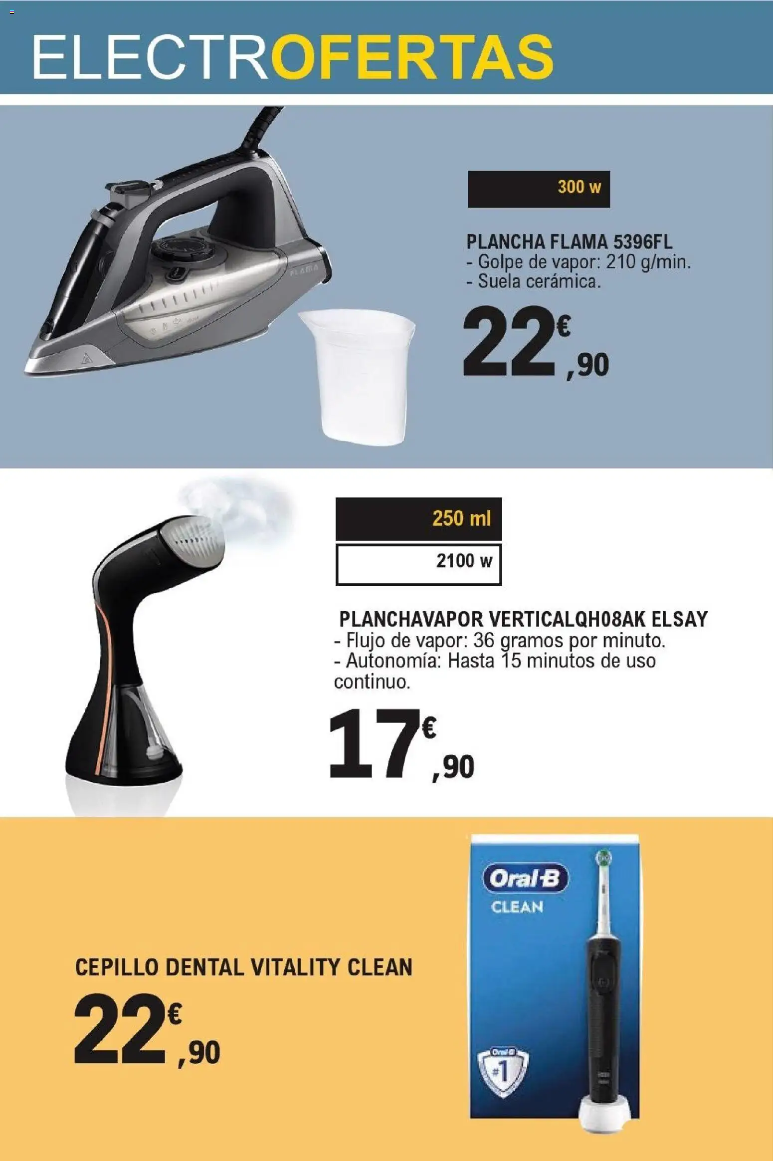 E.Leclerc folleto Electro │ válido desde el 14/10/2026 | Página: 8 | Productos: Cepillo, Plancha