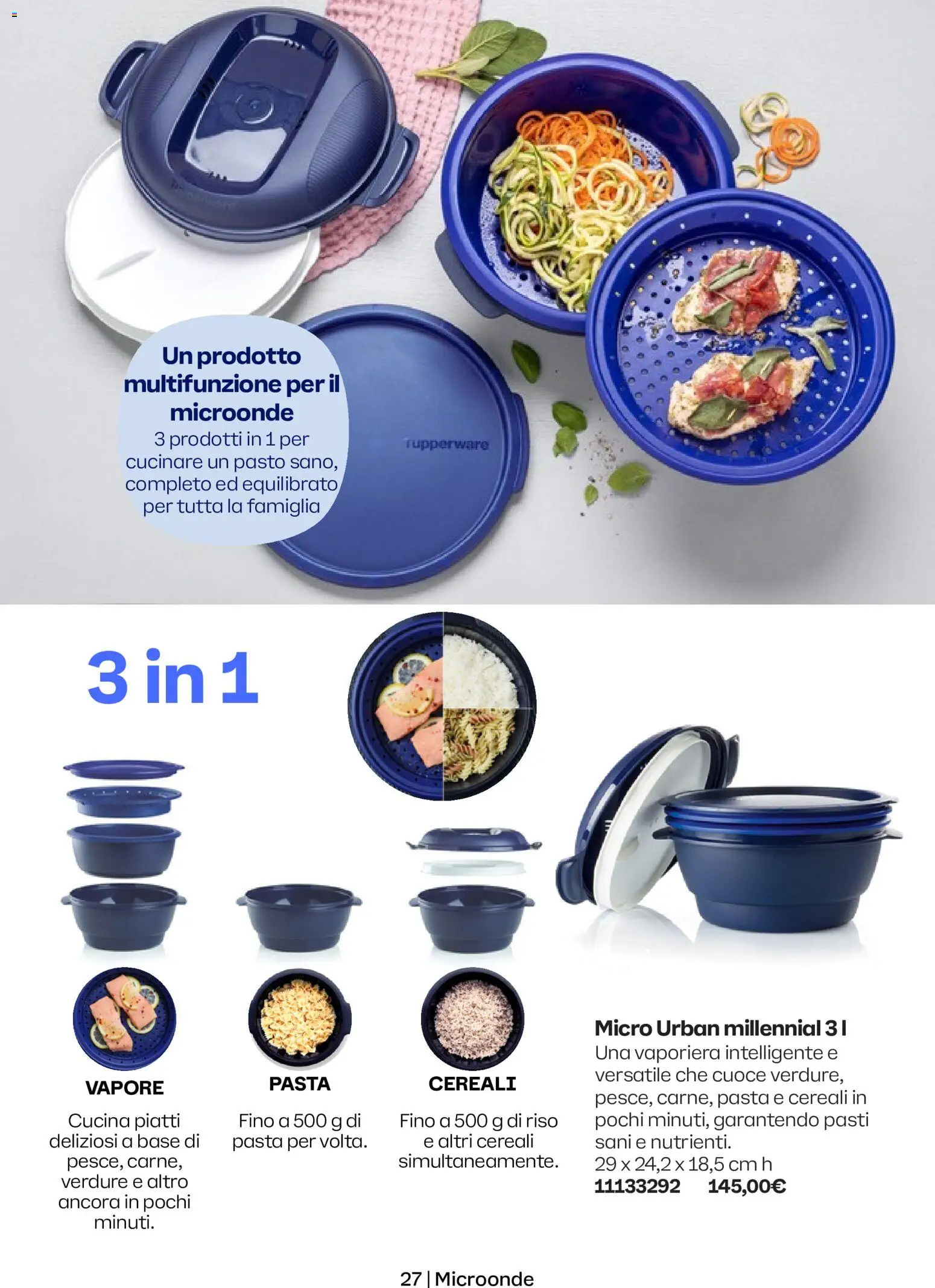 Volantino Tupperware del 01.05.2026 | Pagina: 27 | Prodotti: Microonde, Riso, Cereali, Pasta