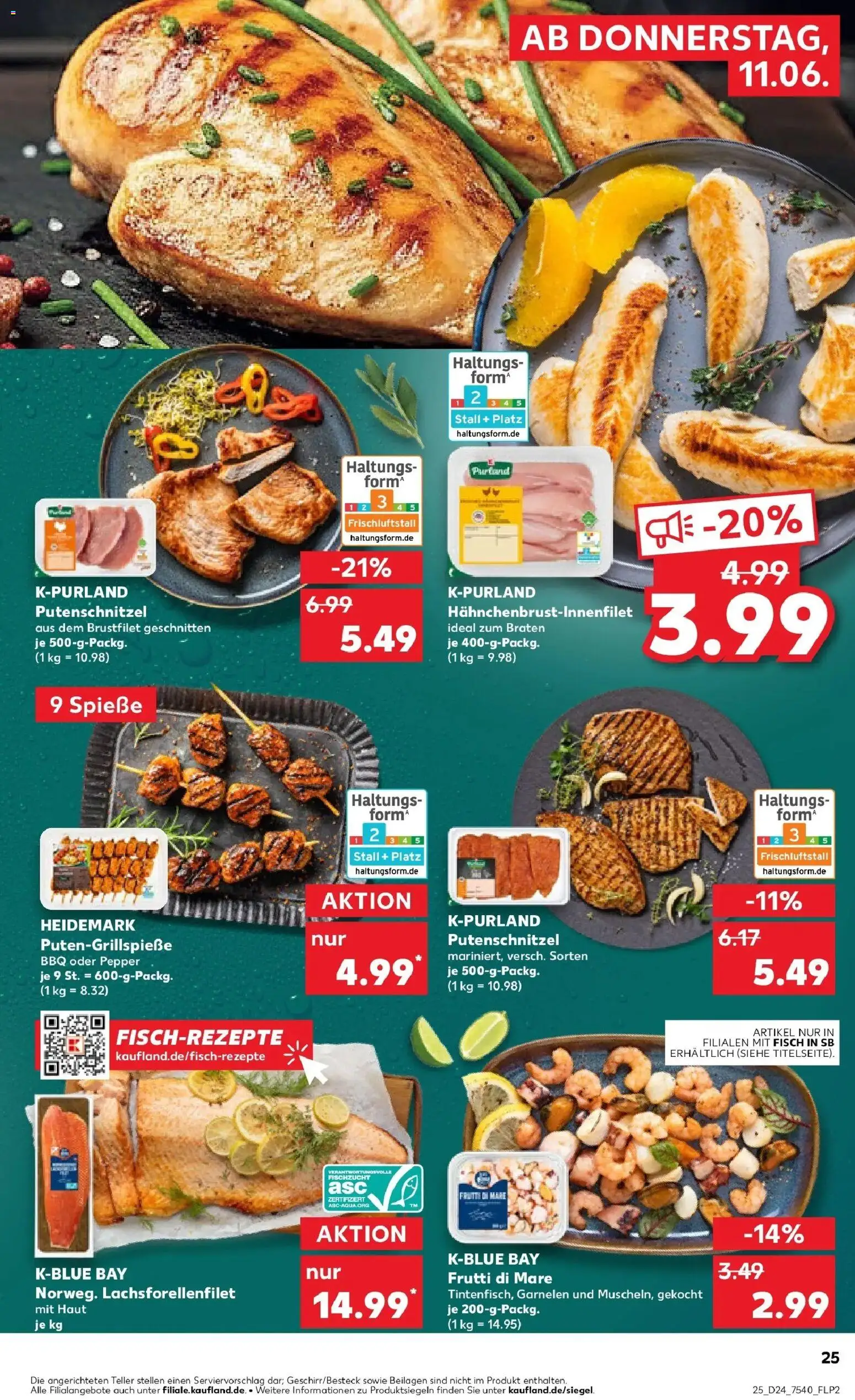 Kaufland Prospekt Annaberg-Buchholz – gültig ab 08.06.2026 | Seite: 34 | Produkte: Grill, Spieße, Fisch, Putenschnitzel