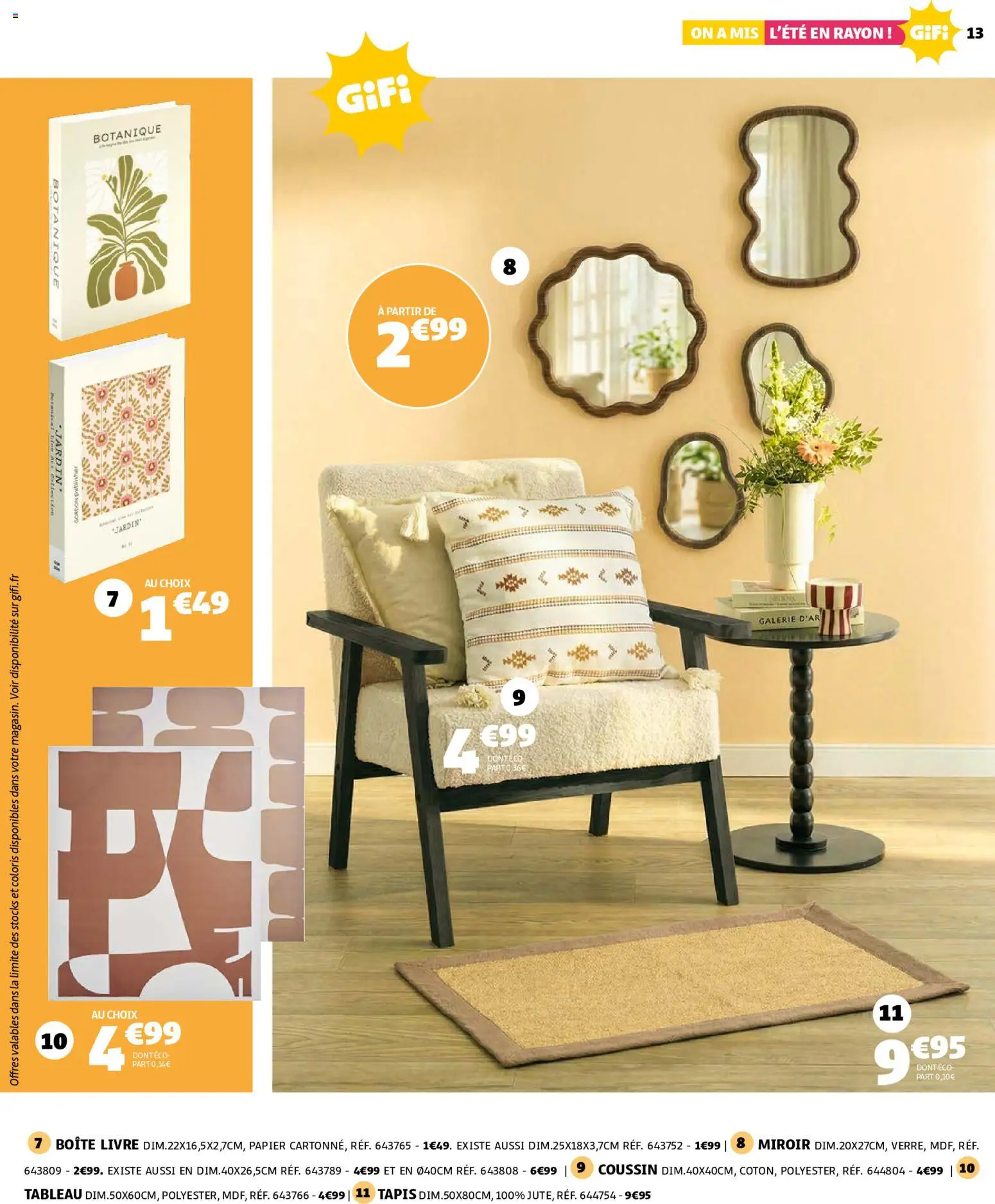 {H1} | Page: 13 | Produits: Miroir, Tapis, Livre