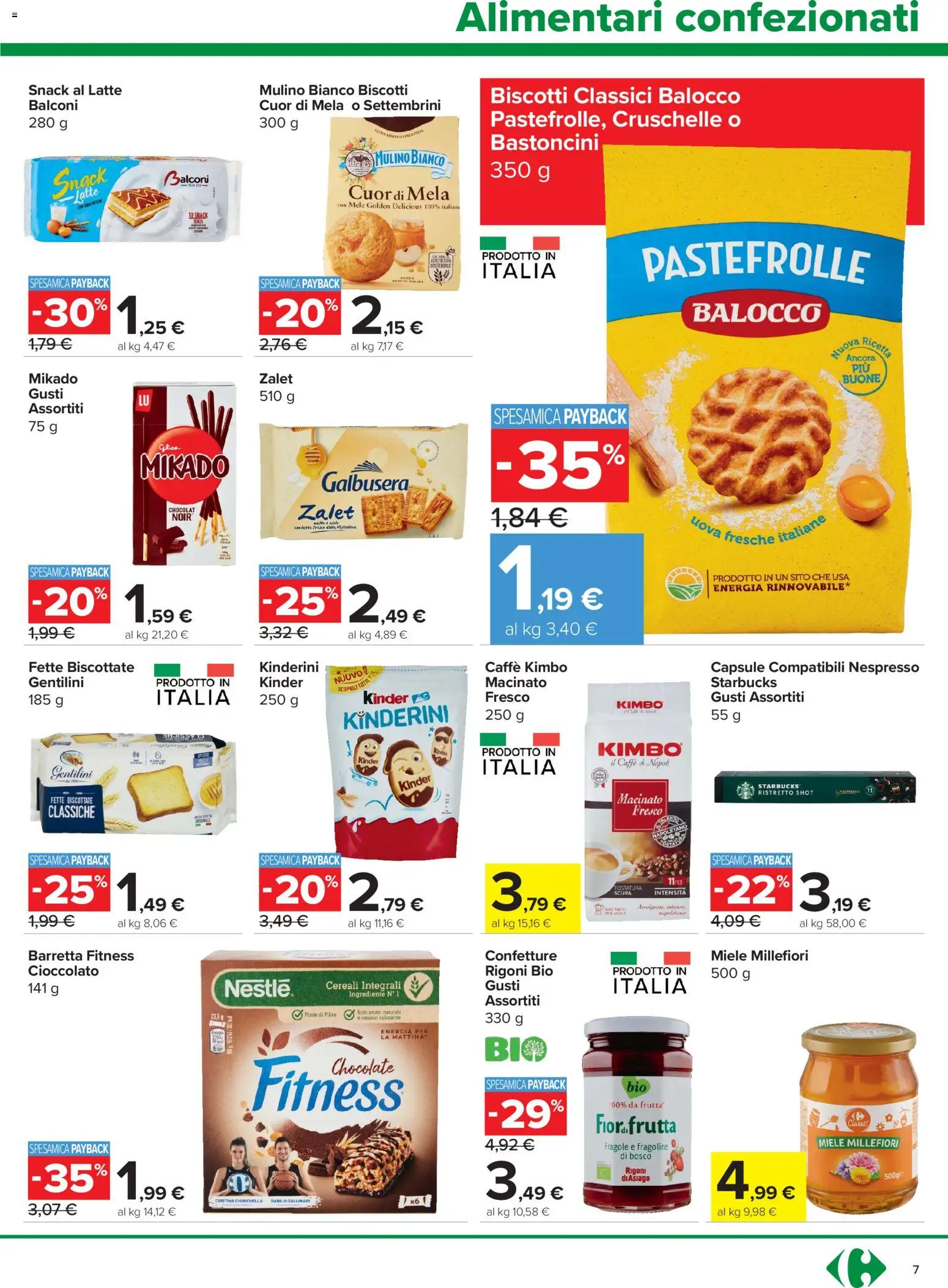 Volantino Carrefour del 18.06.2026 | Pagina: 7 | Prodotti: Mele, Fragole, Biscotti, Frutta