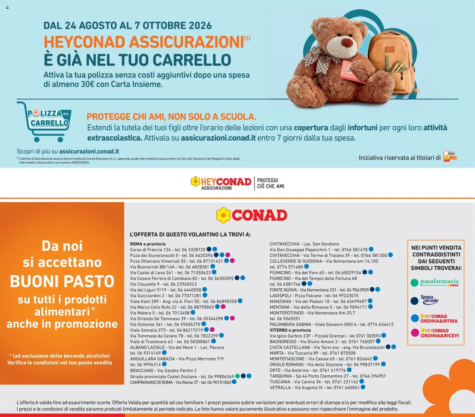 Volantino Conad del 26/08/2026 | Pagina: 27 | Prodotti: Bevande, Carrello, Fiori, Stampa