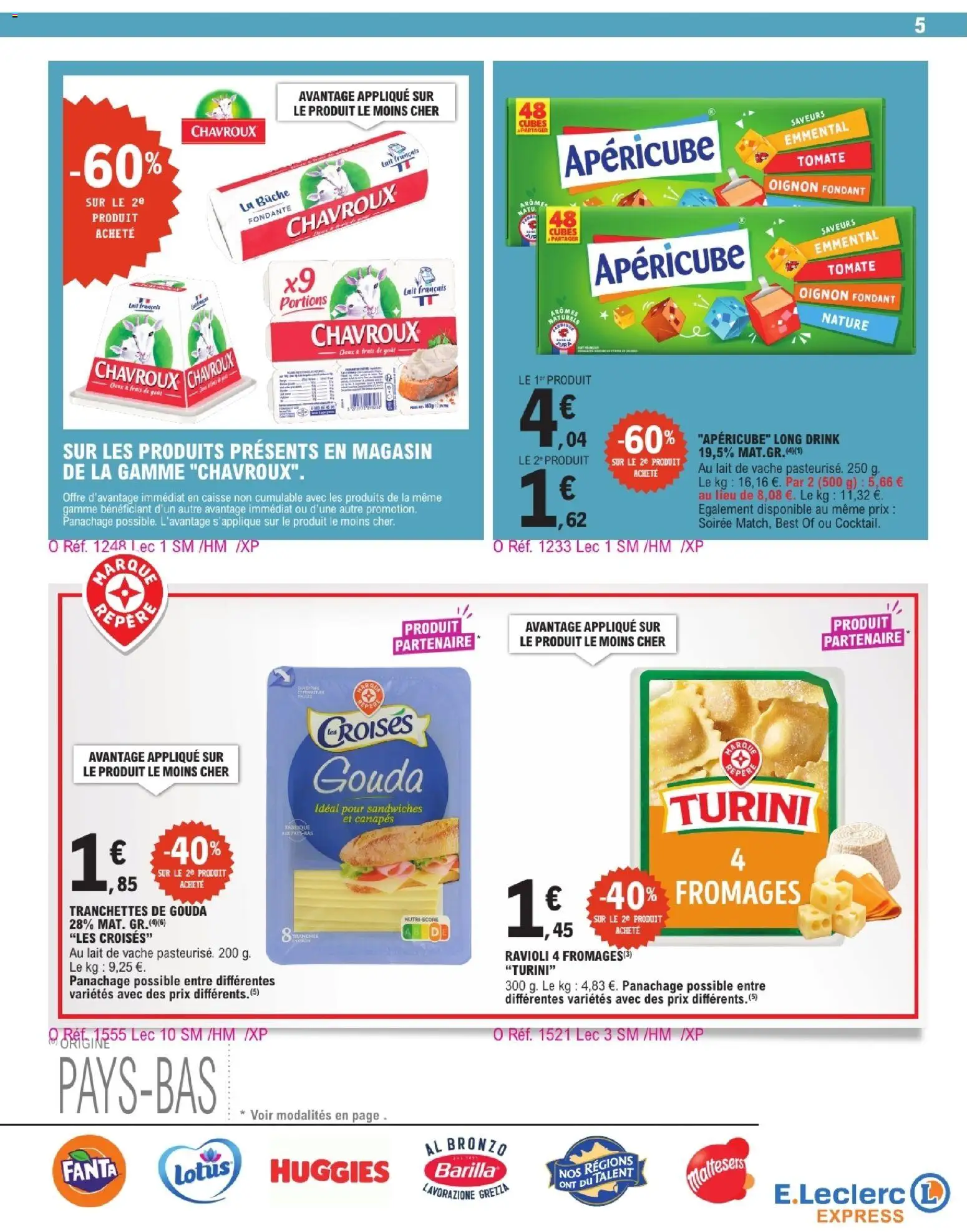 {H1} | Page: 5 | Produits: Tomate, Lait, Canapés, Ravioli