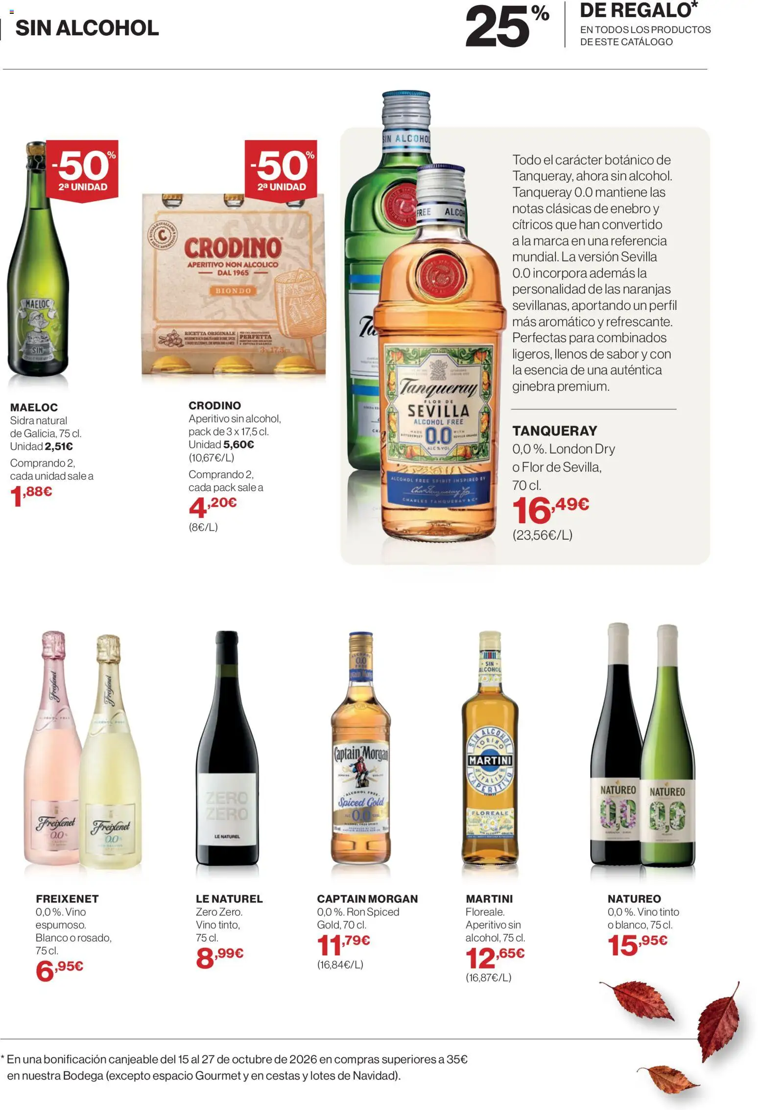 El Corte Inglés Bodega │ válido desde el 01/10/2026 | Página: 35 | Productos: Ron, Vino tinto, Ginebra, Martini