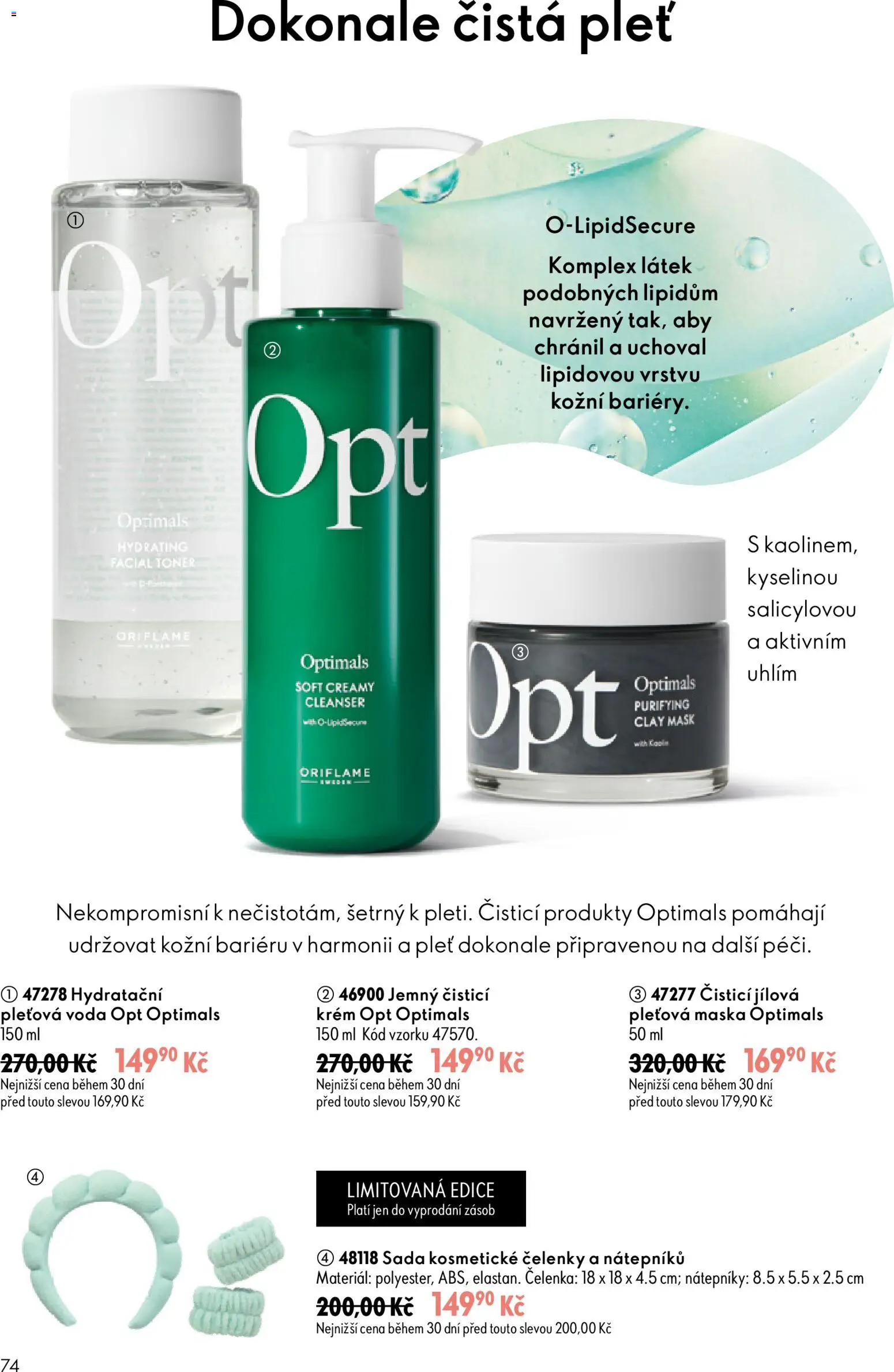 Oriflame katalog č. 13/2026 od 09.09.2026 | Strana: 74 | Produkty: Pleťová maska, Krém, Toner, Maska