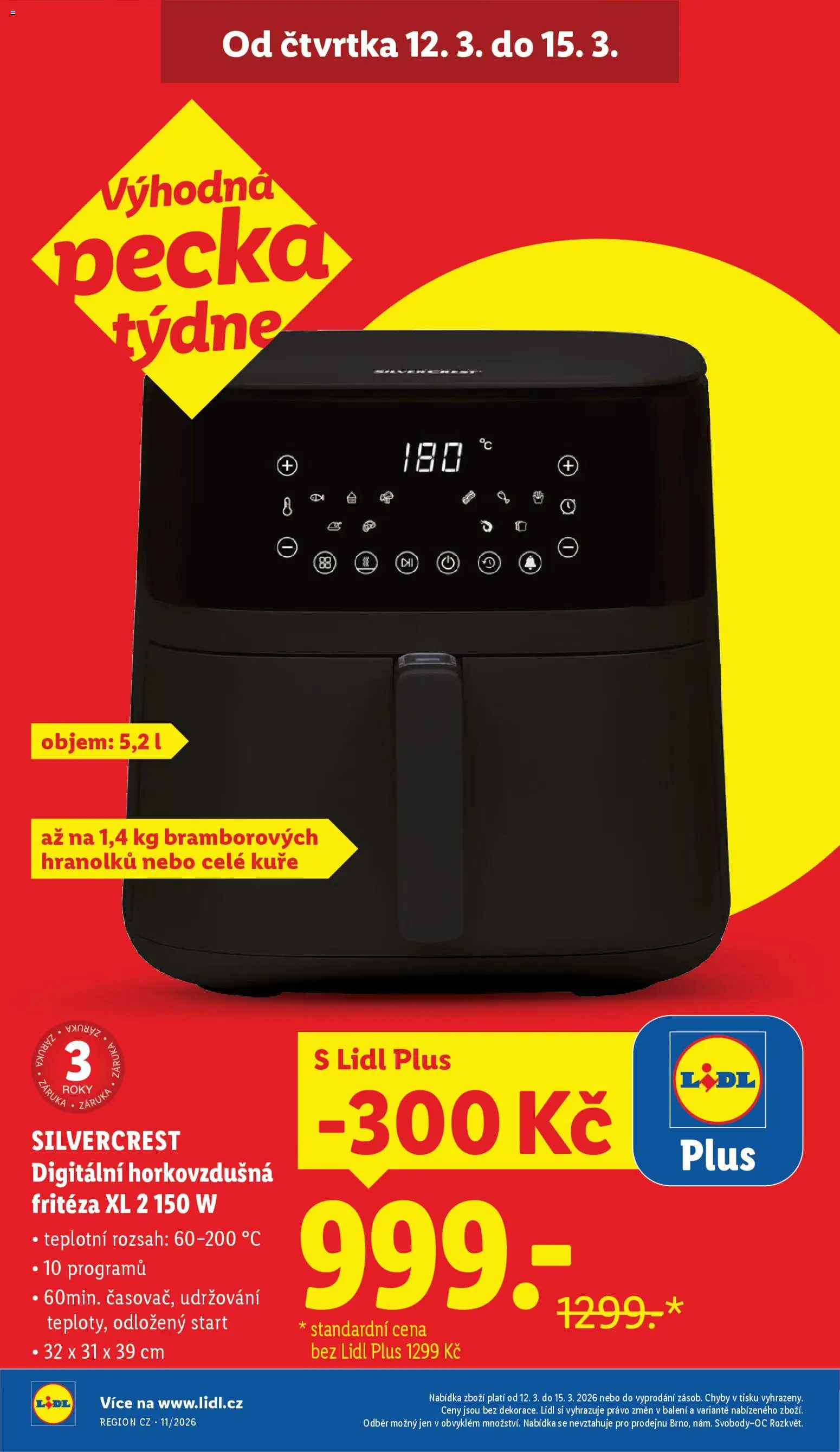 Lidl leták od 12.03.2026 | Strana: 6 | Produkty: Fritéza, Kuře, Horkovzdušná fritéza