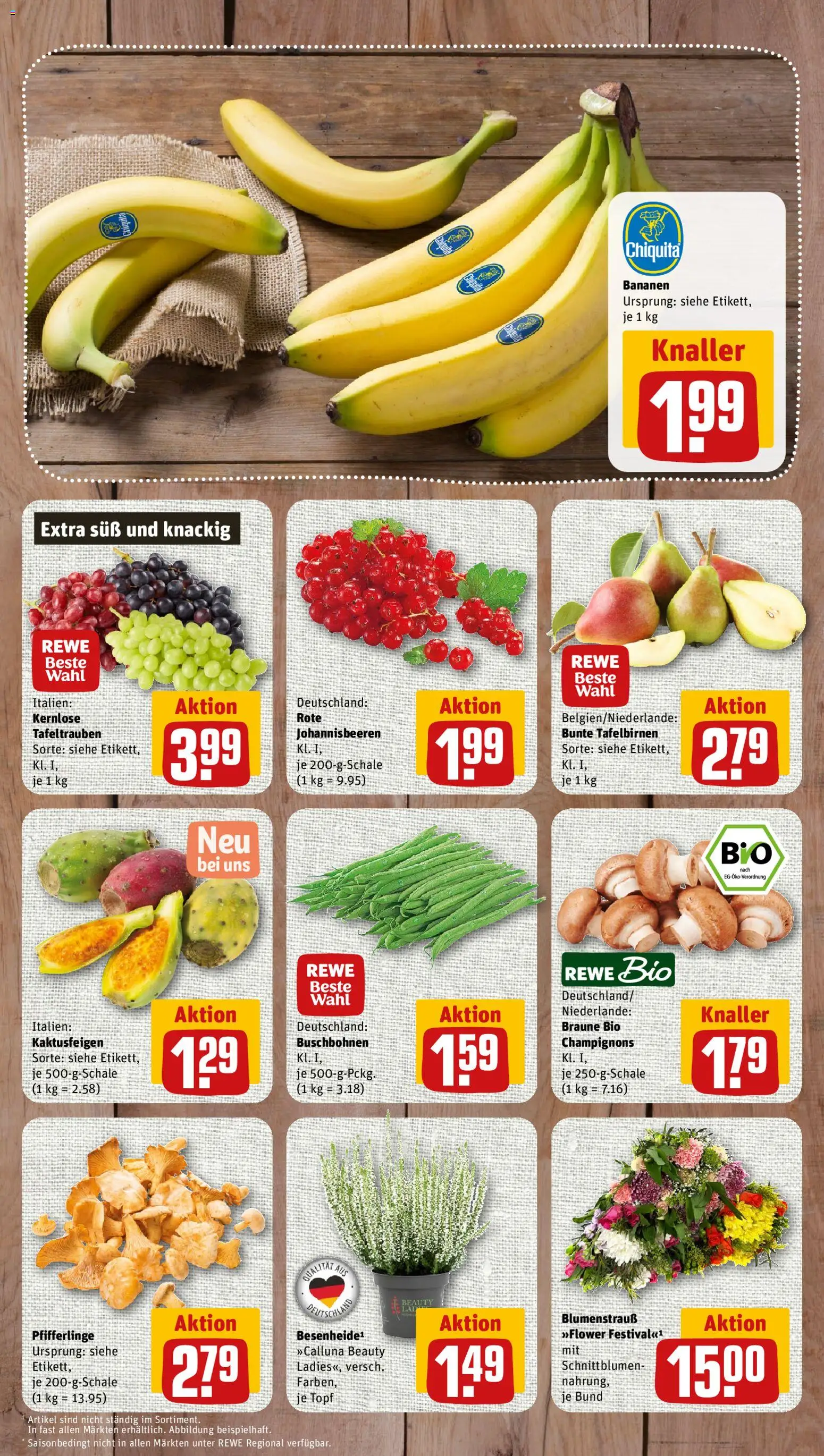 Nahkauf Prospekt – gültig ab 31.08.2026 | Seite: 3 | Produkte: Bananen, Champignons, Pfifferlinge