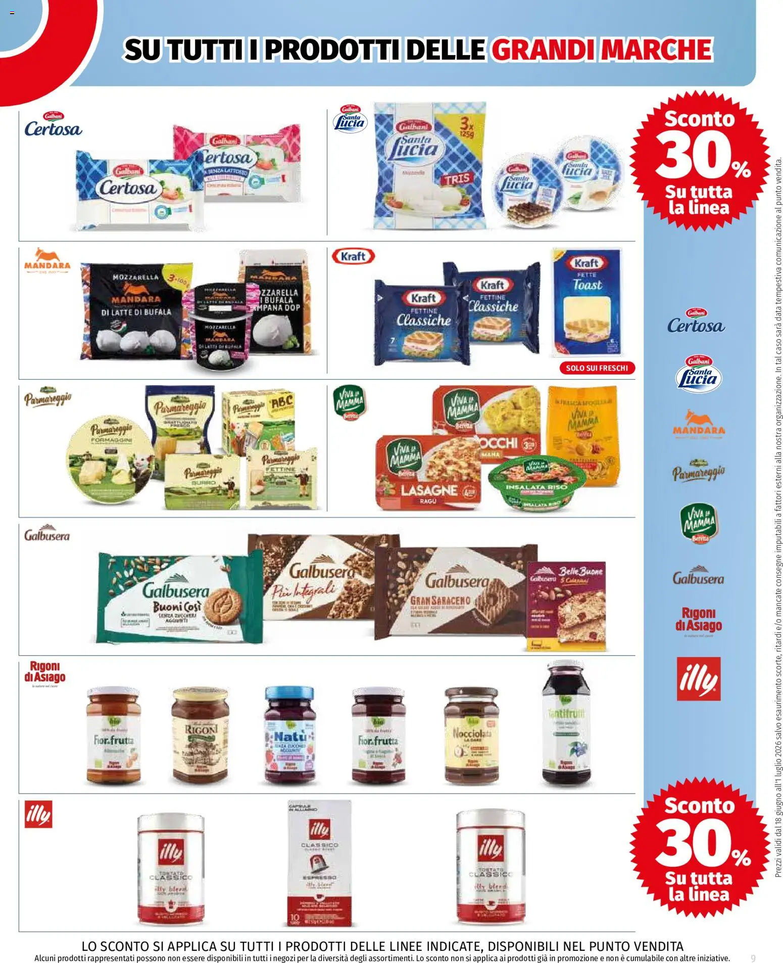 Volantino COOP del 18.06.2026 | Pagina: 9 | Prodotti: Insalata, Frutta, Latte, Burro