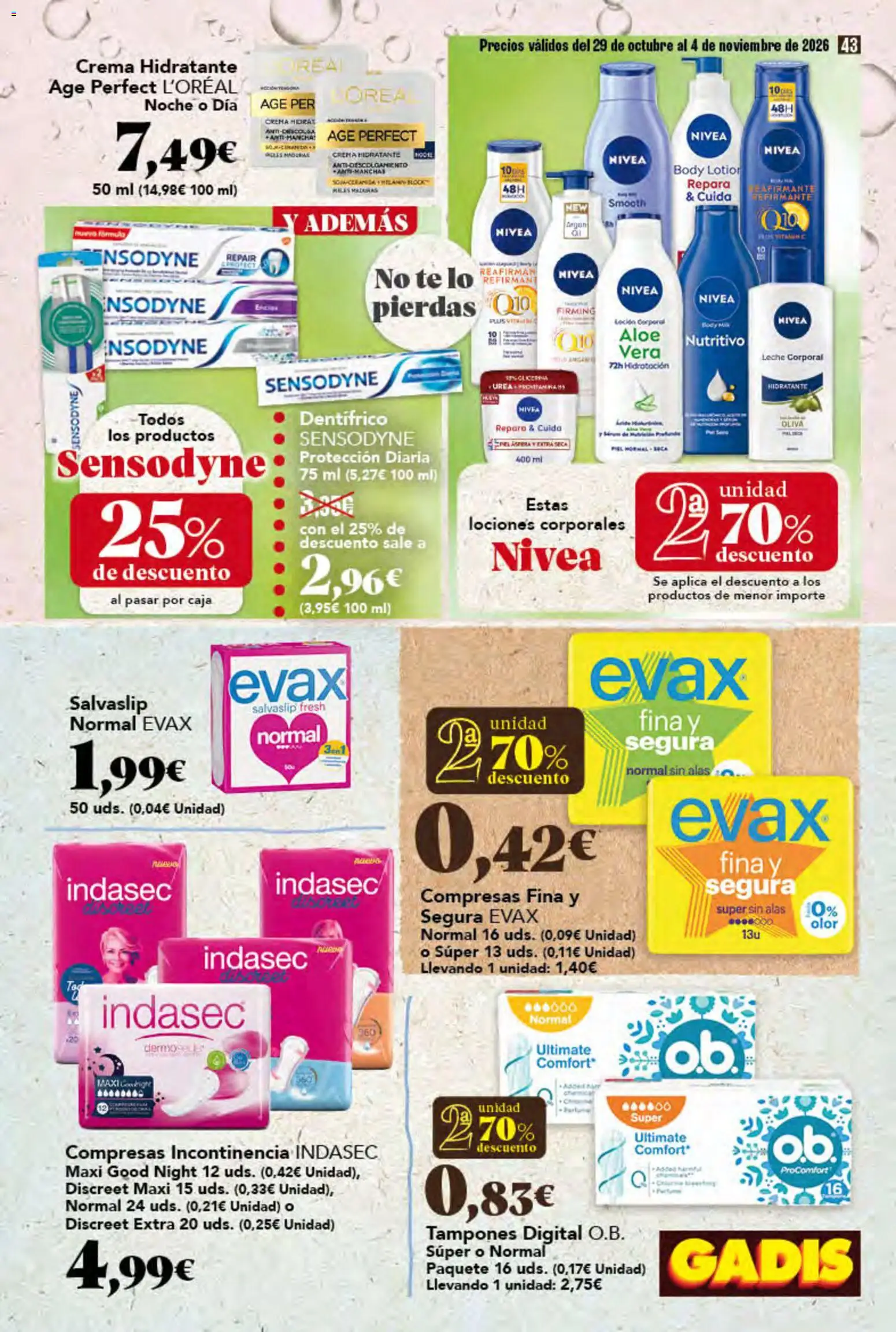 Gadis folleto │ válido desde el 29/10/2026 | Página: 43