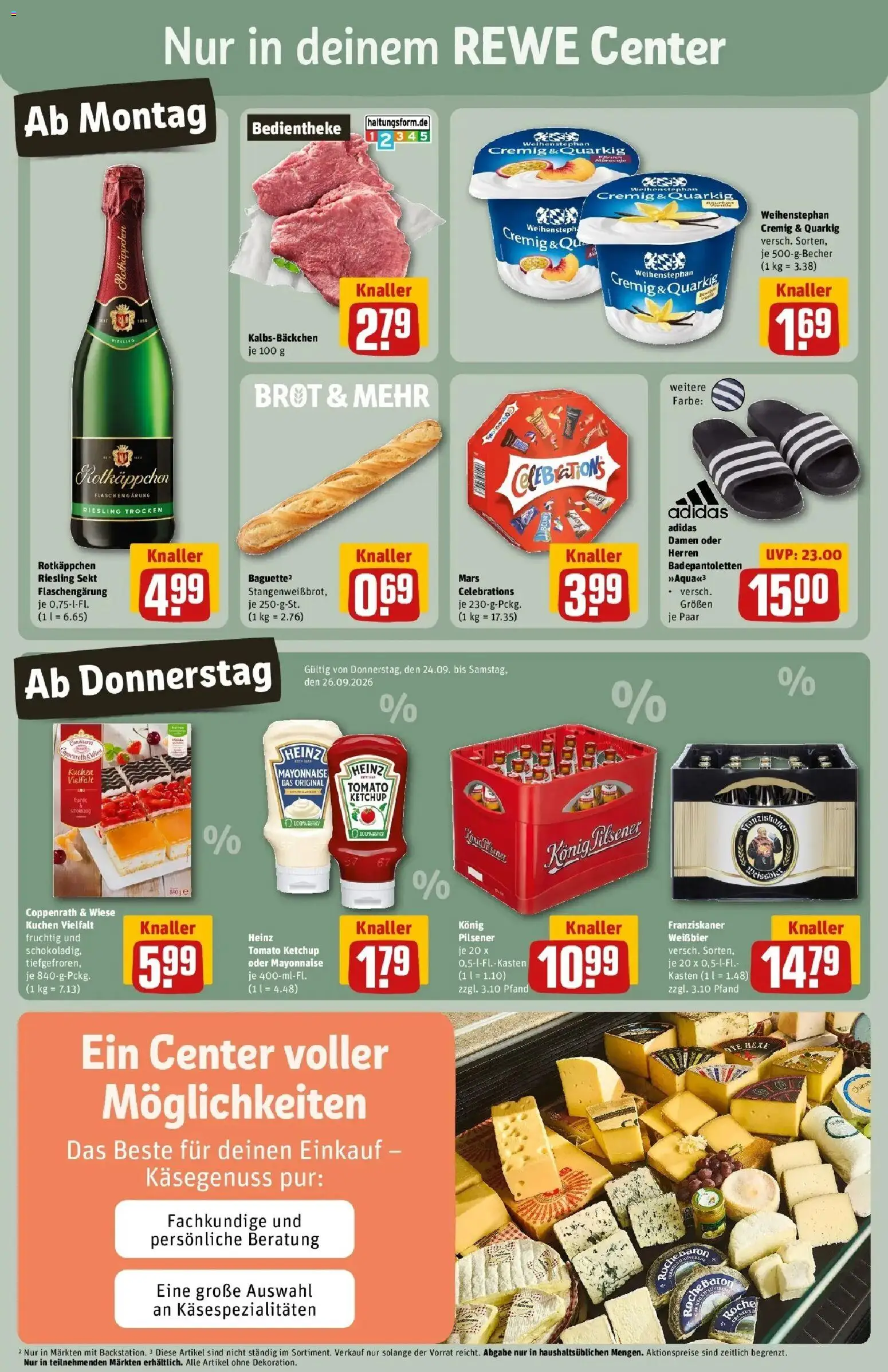 REWE Prospekt ab 21.09.2026 zum Blättern » Angebote | Seite: 3 | Produkte: Mars, Mayonnaise, Rotkäppchen, Brot