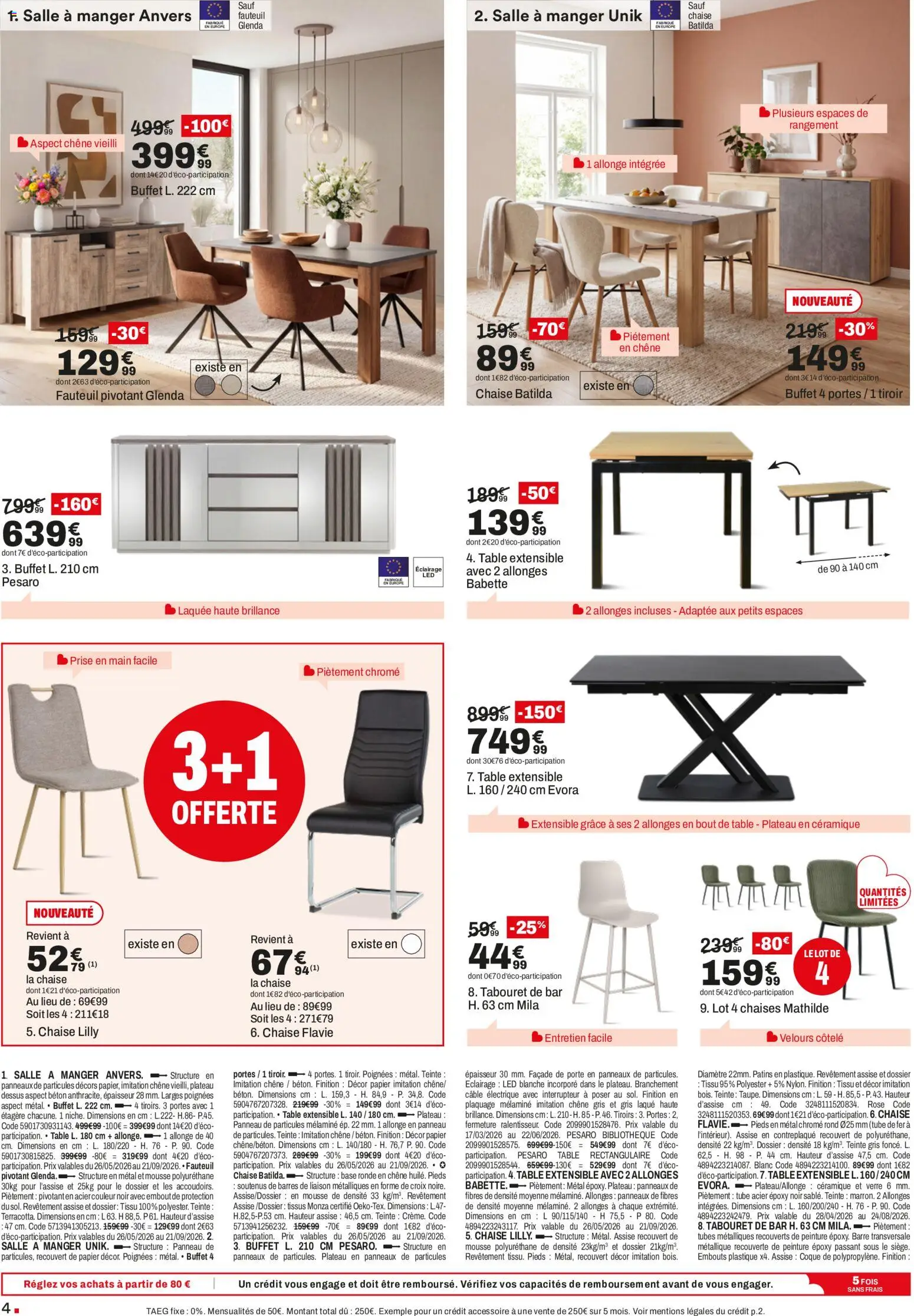 {H1} | Page: 4 | Produits: Câble, Étagère, Tabouret de bar, Buffet