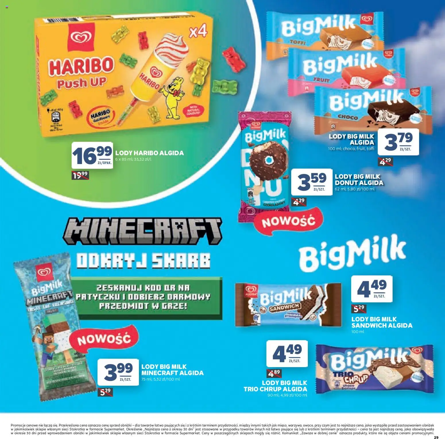 Stokrotka gazetka - Dzień Matki i Dziecka od 21.05.2026 | Strona: 29 | Produkty: Stokrotka, Sandwich, Big Milk, Donut
