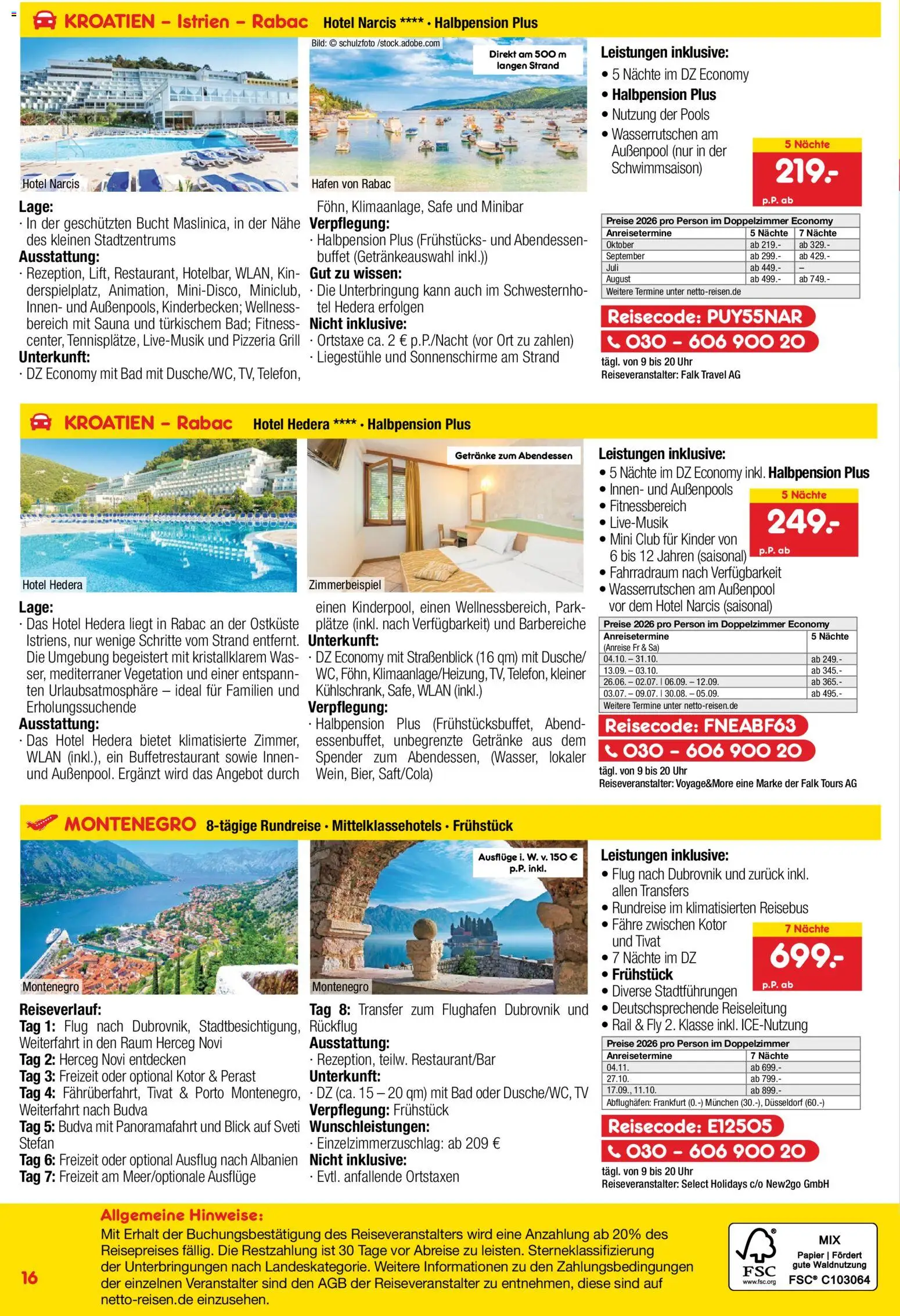 Netto Reisen Prospekt – gültig ab 26.06.2026 | Seite: 16